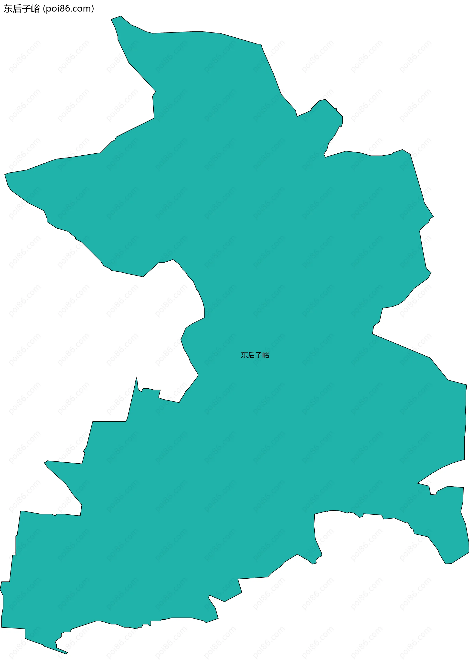 东后子峪边界地图