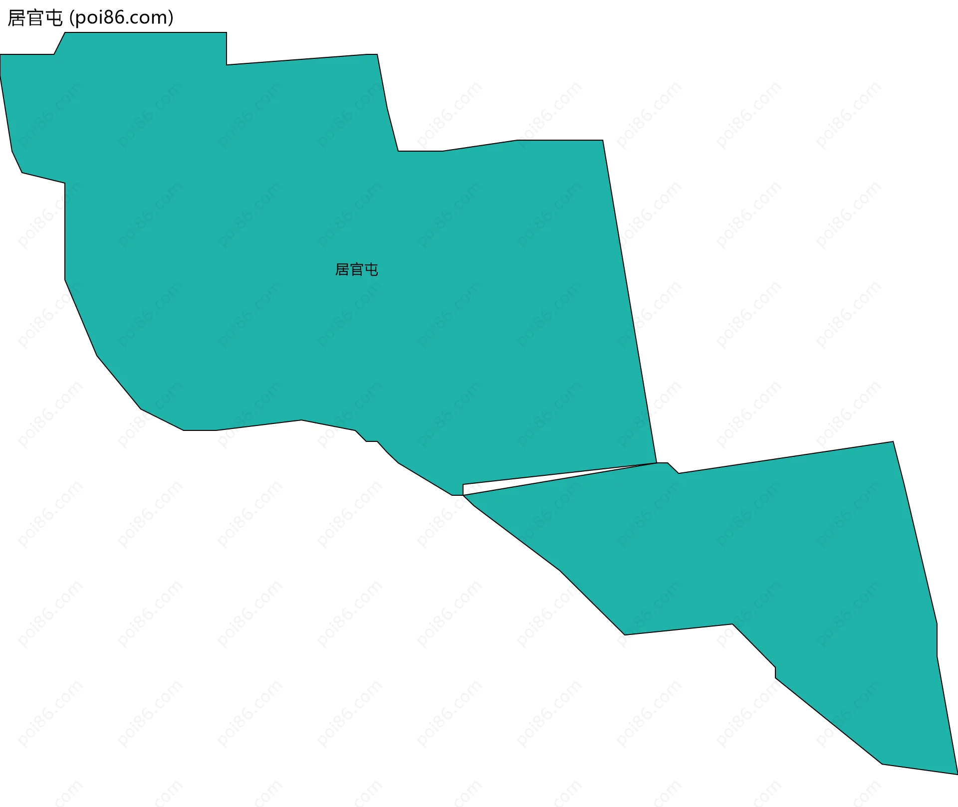 居官屯边界地图