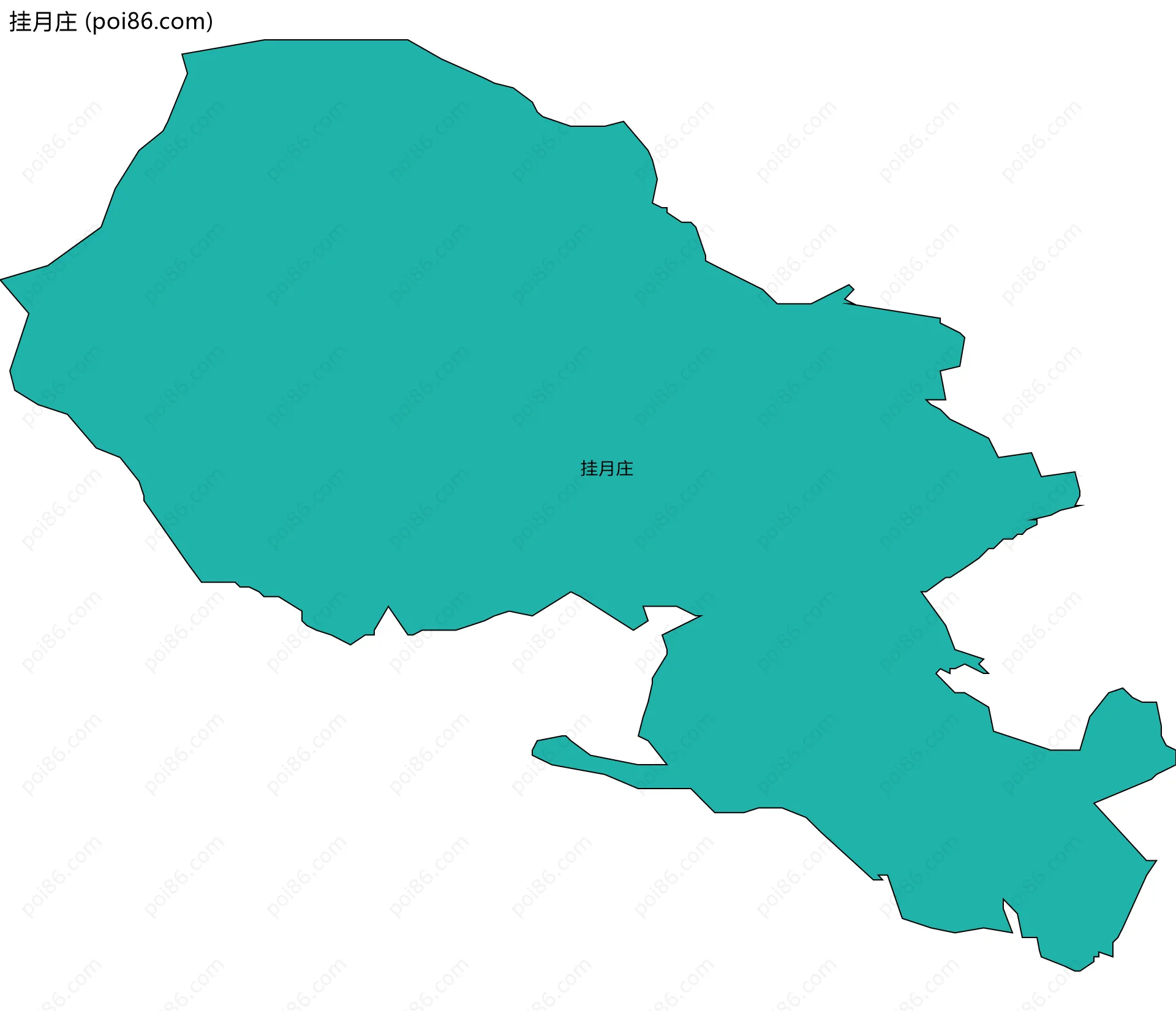 挂月庄边界地图