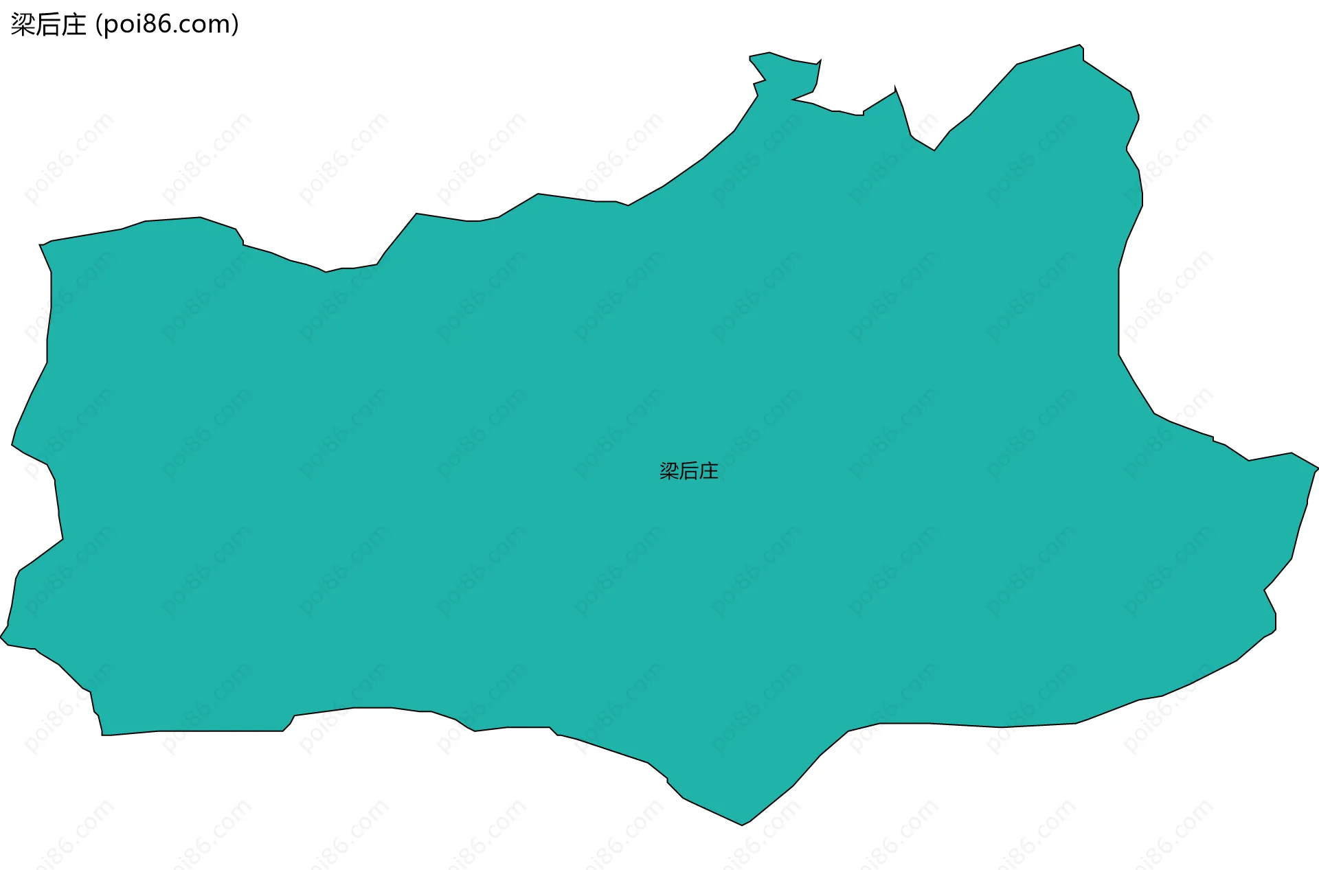 梁后庄边界地图