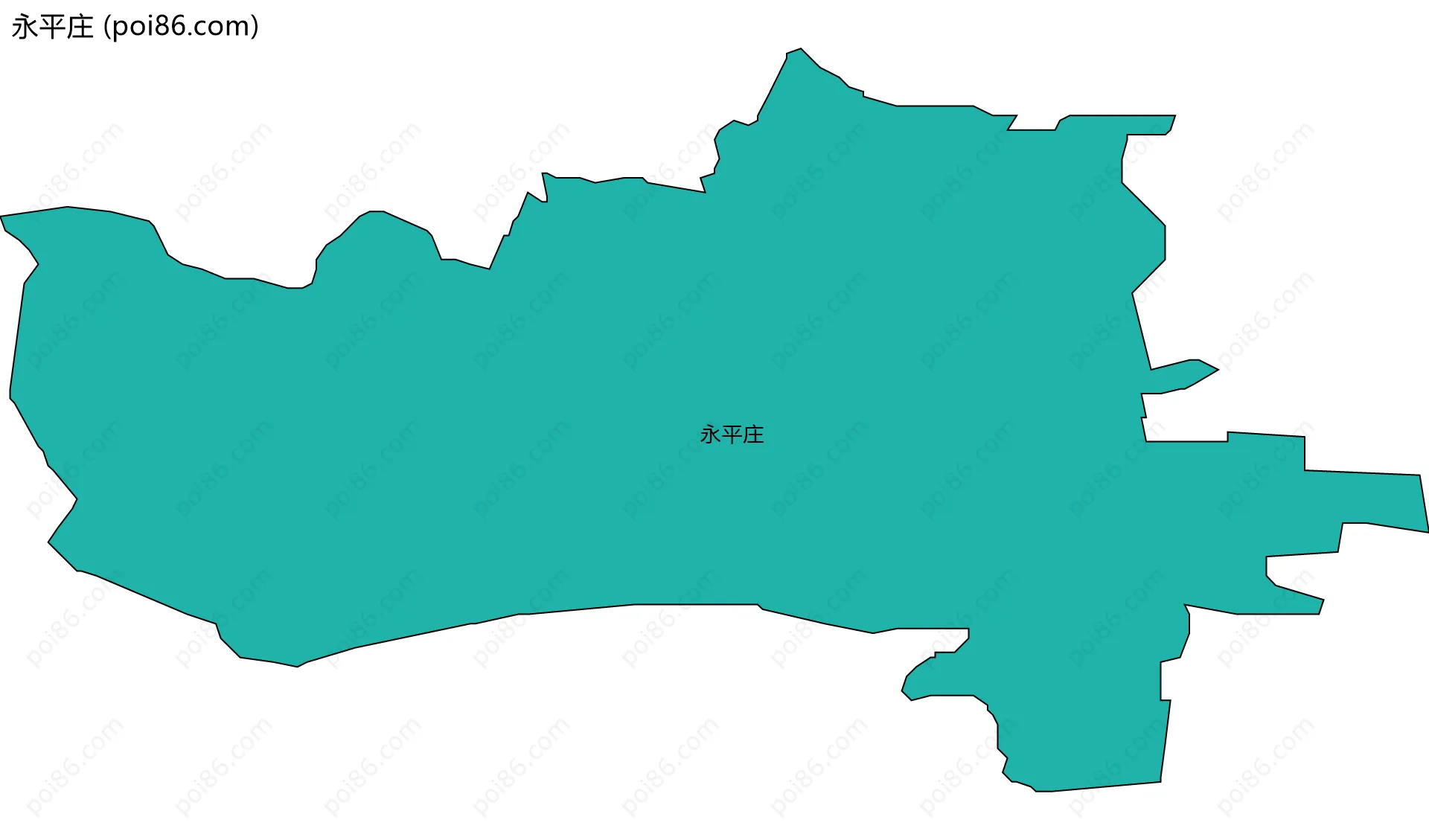 永平庄边界地图