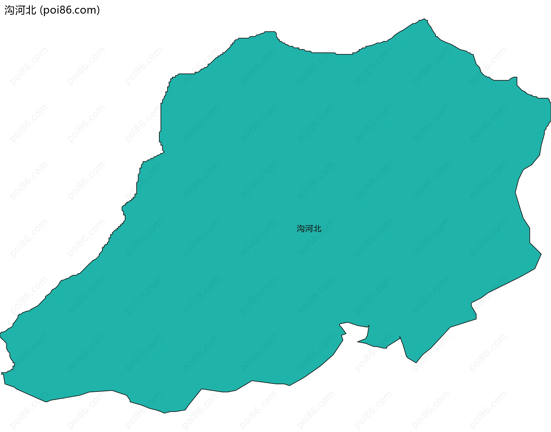 沟河北边界地图