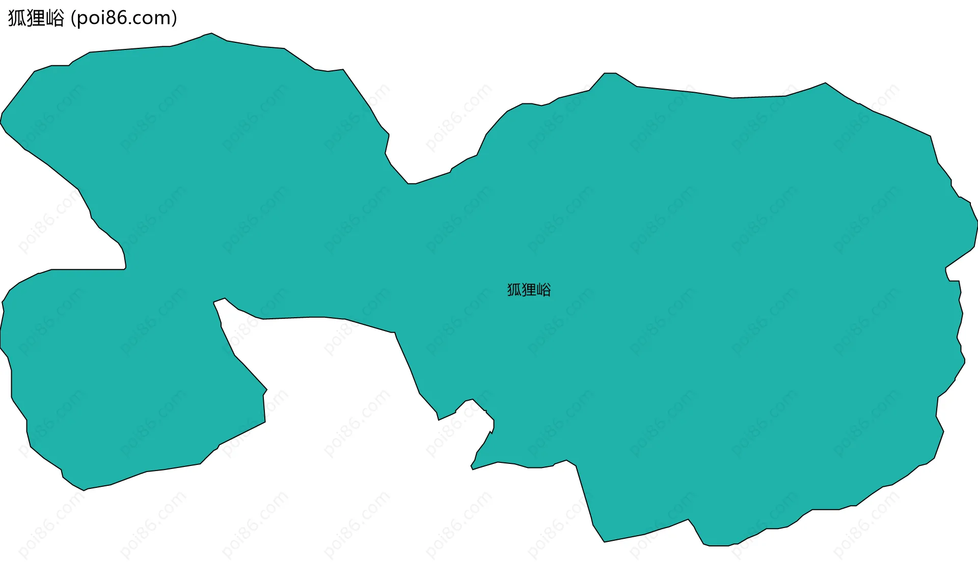 狐狸峪边界地图