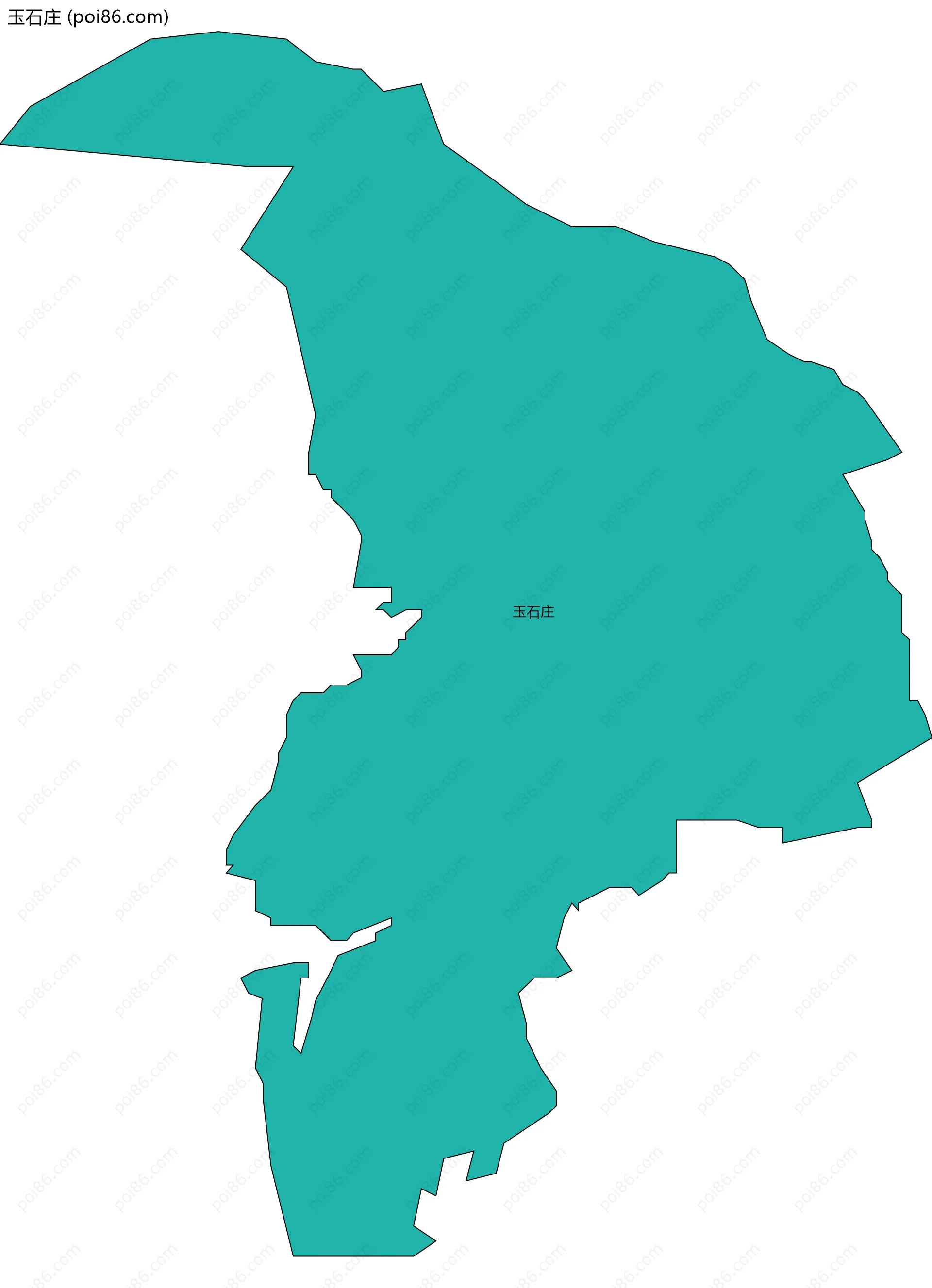玉石庄边界地图