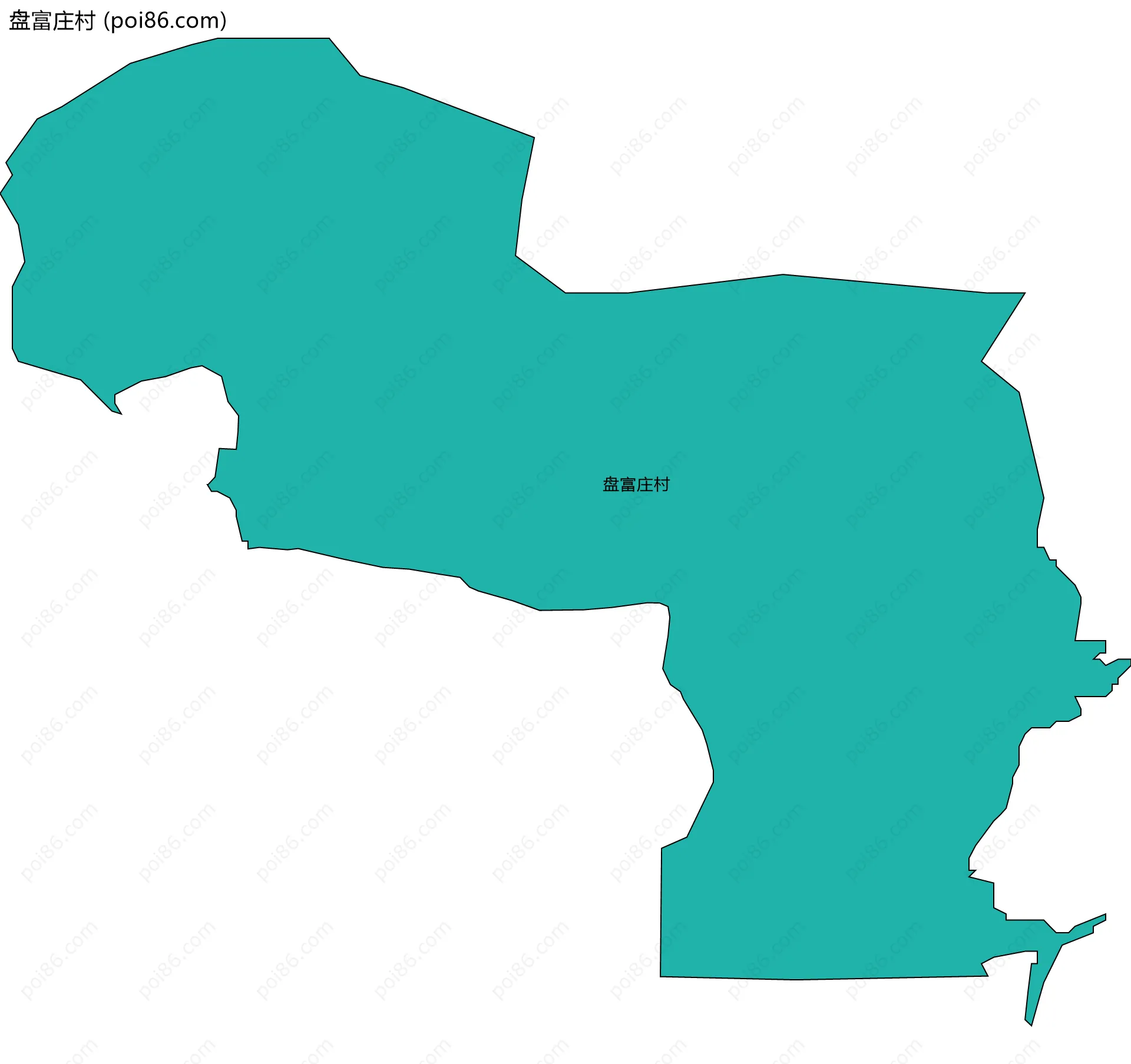 盘富庄村边界地图