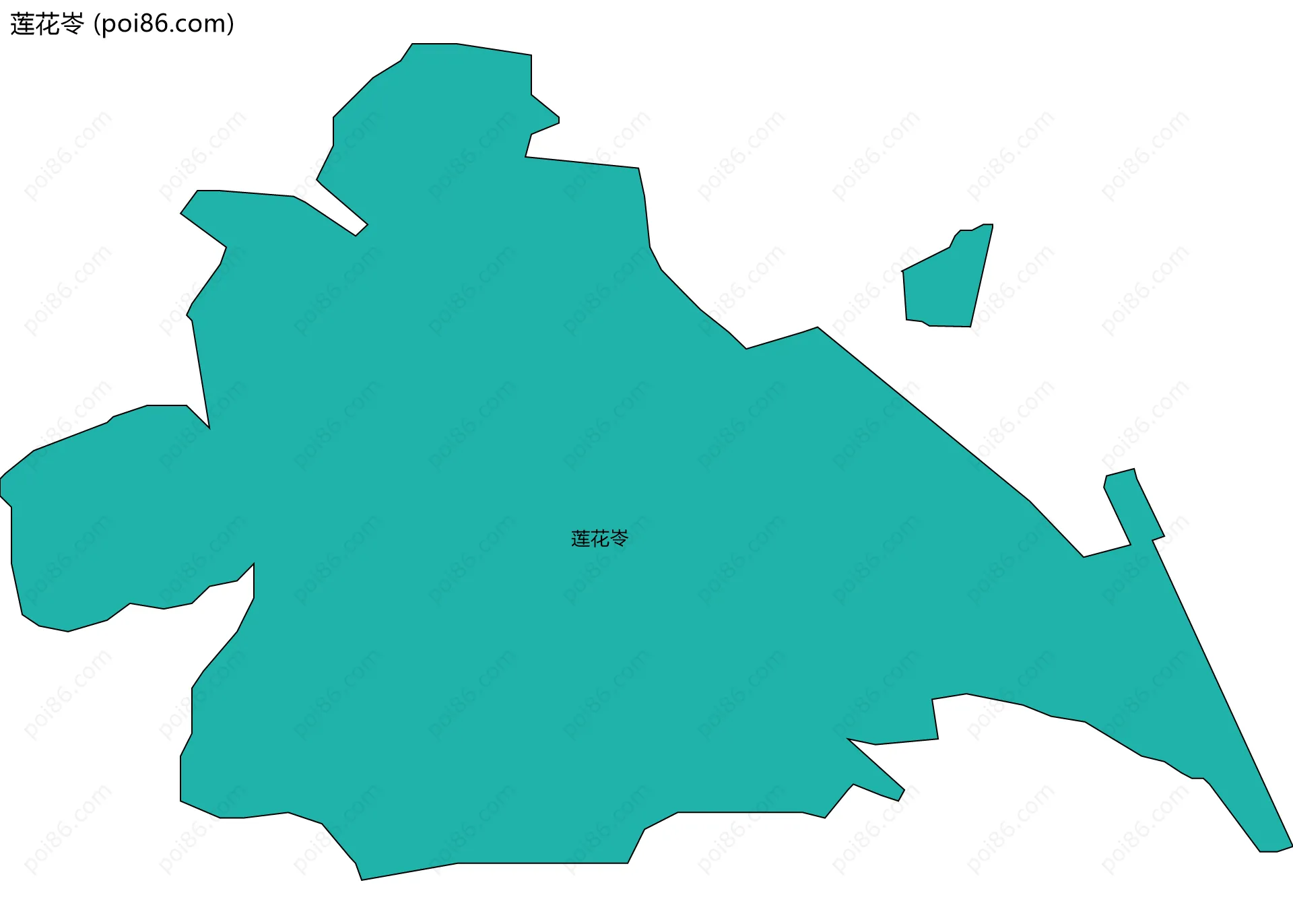 莲花岺边界地图