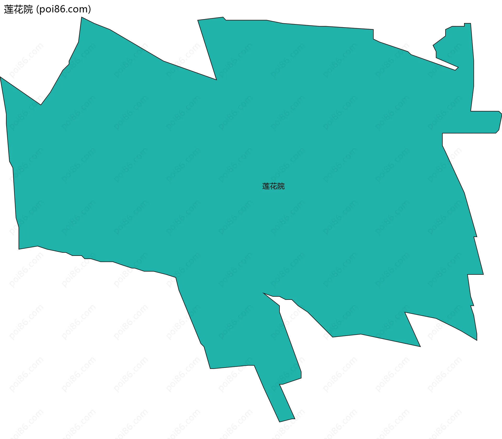 莲花院边界地图