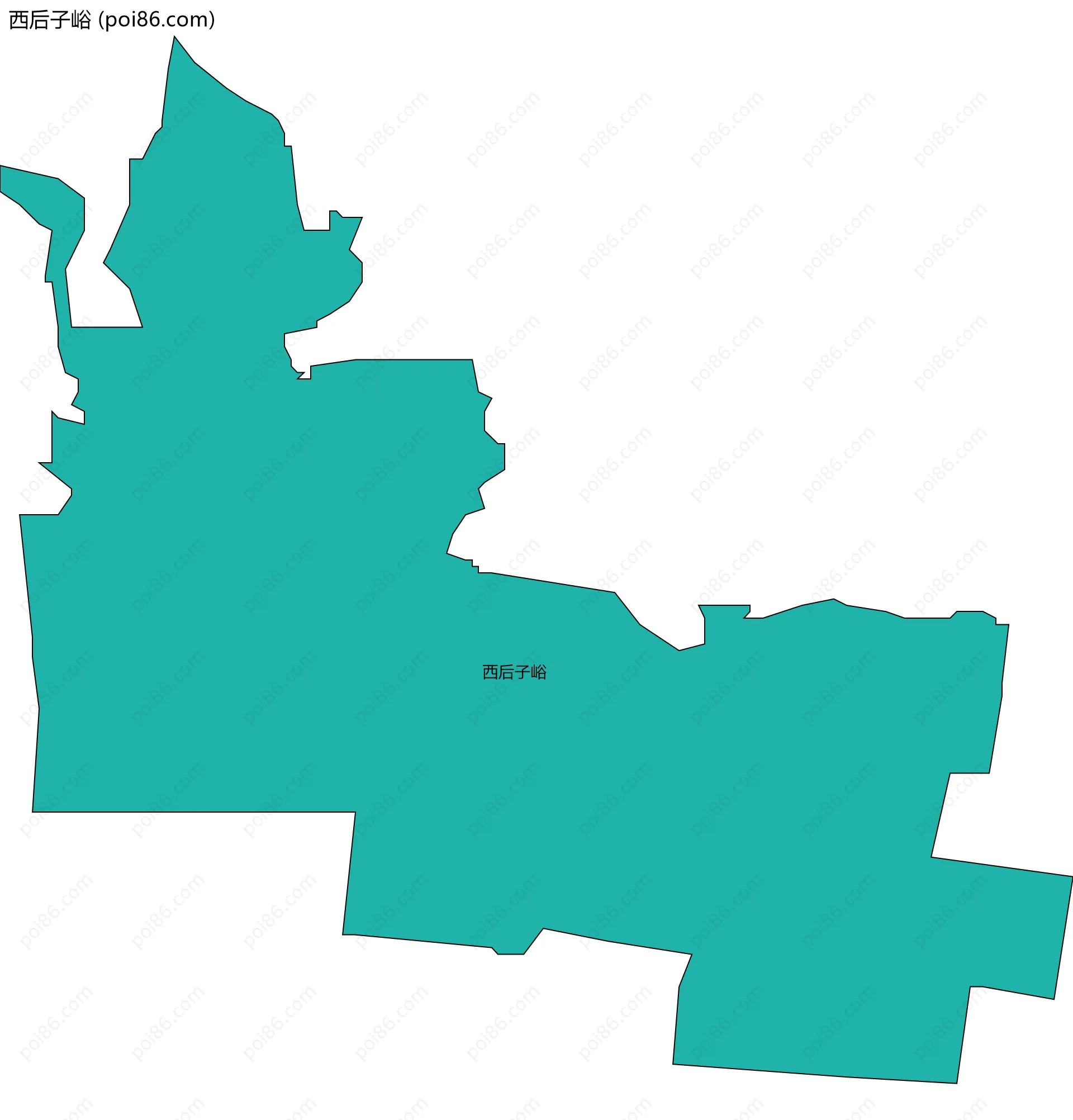 西后子峪边界地图