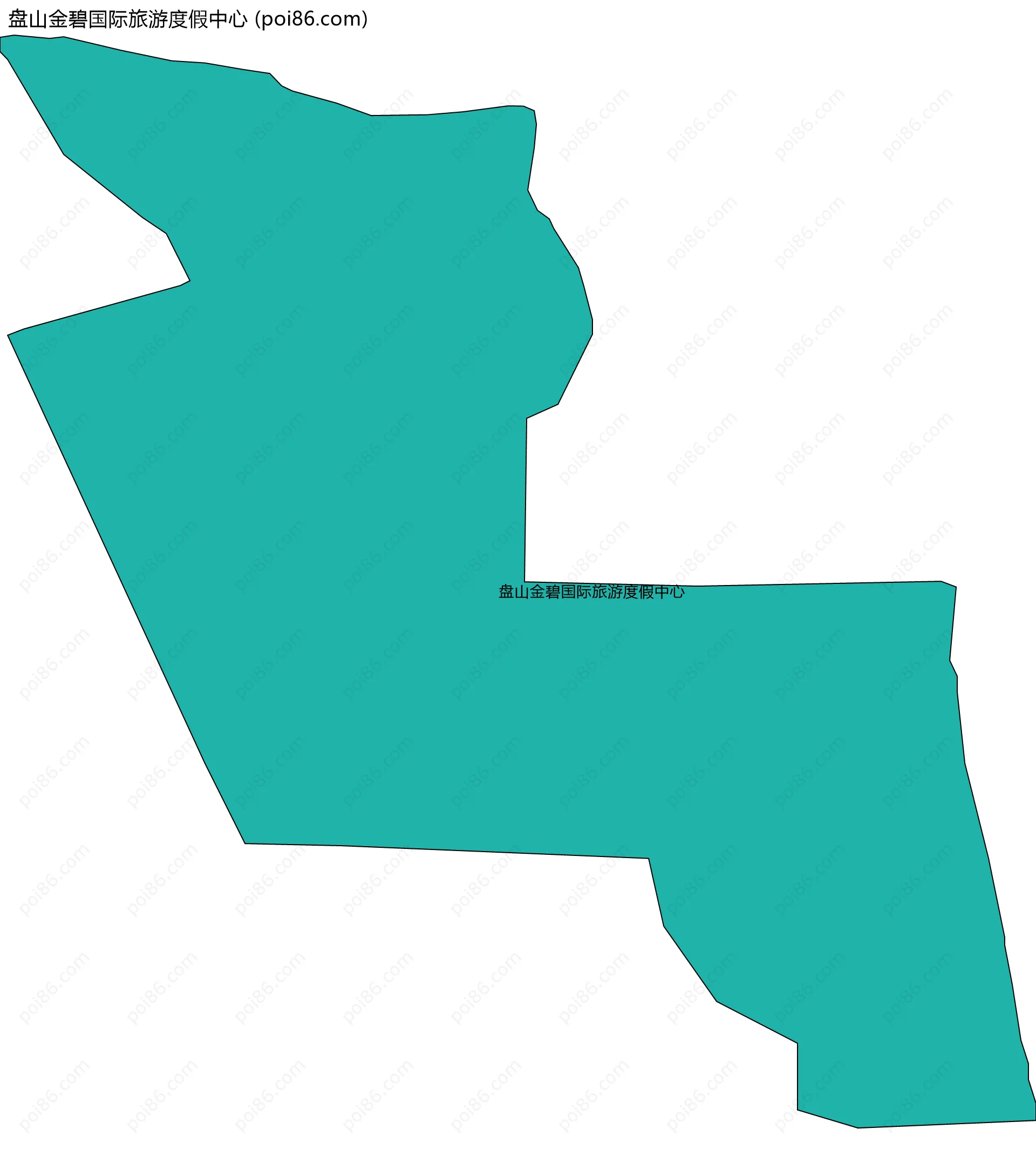 盘山金碧国际旅游度假中心边界地图