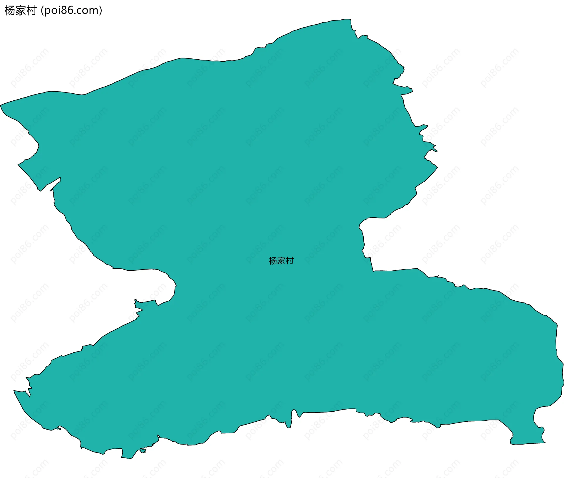 杨家村边界地图