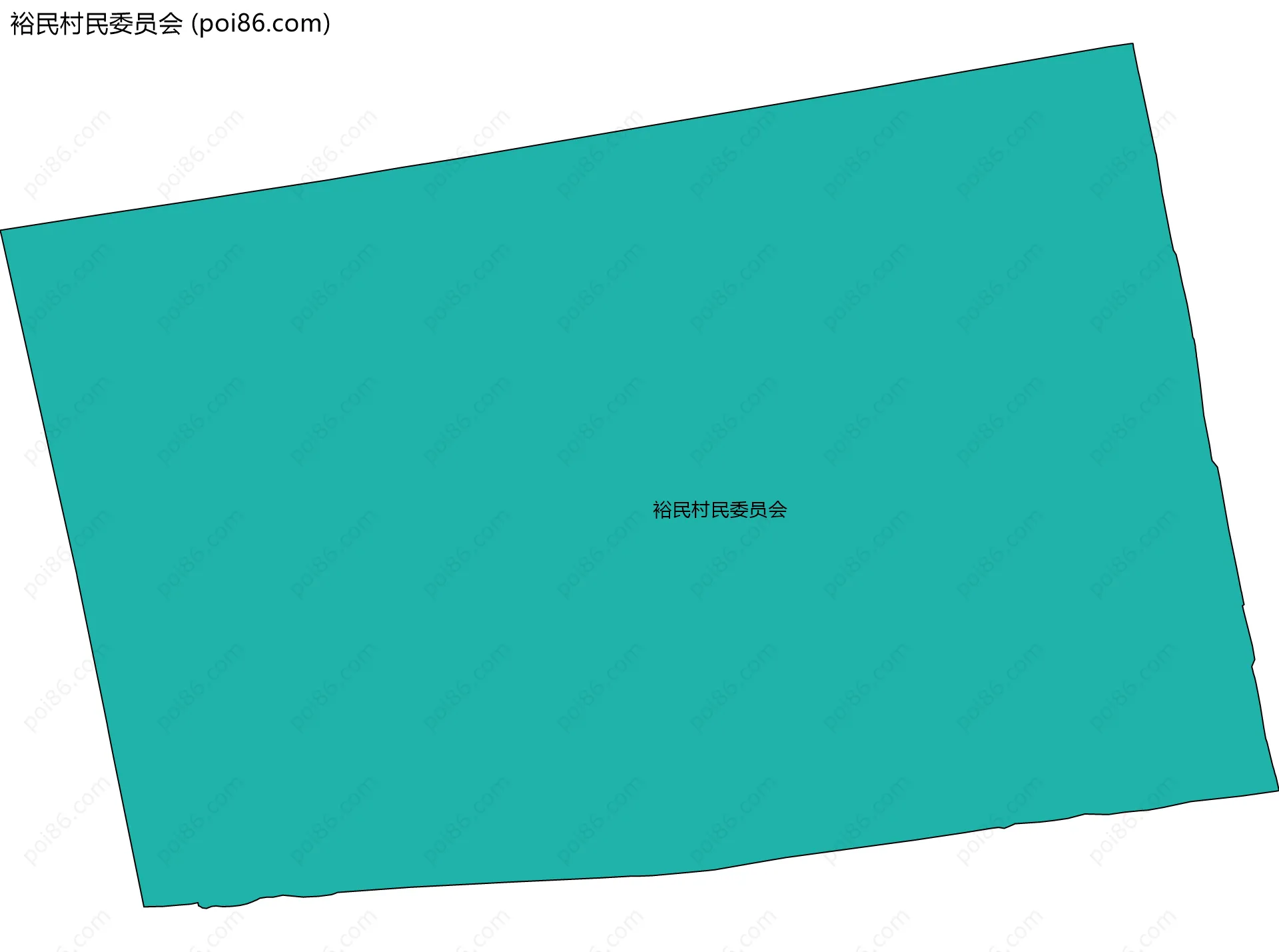 裕民村民委员会边界地图