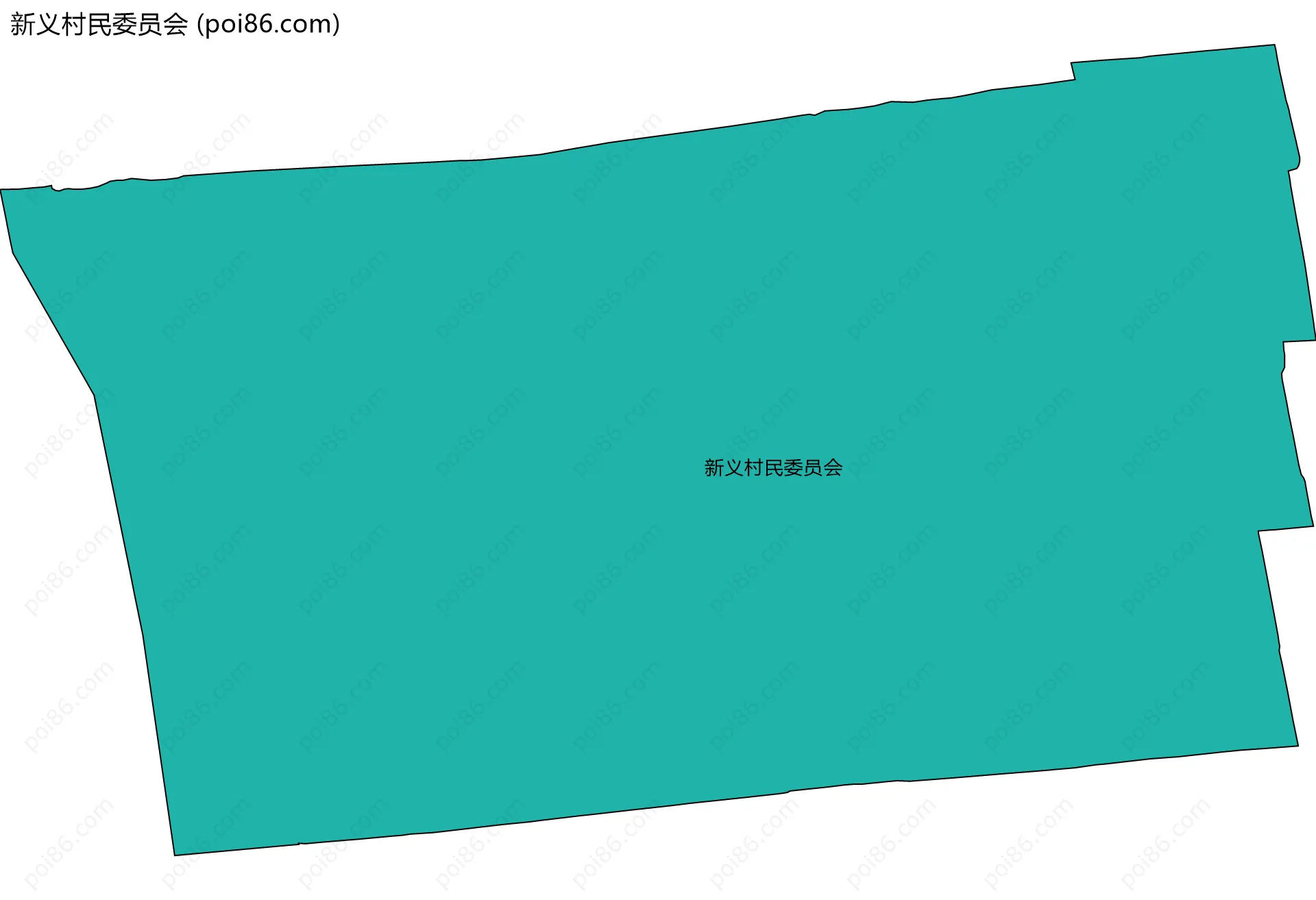 新义村民委员会边界地图
