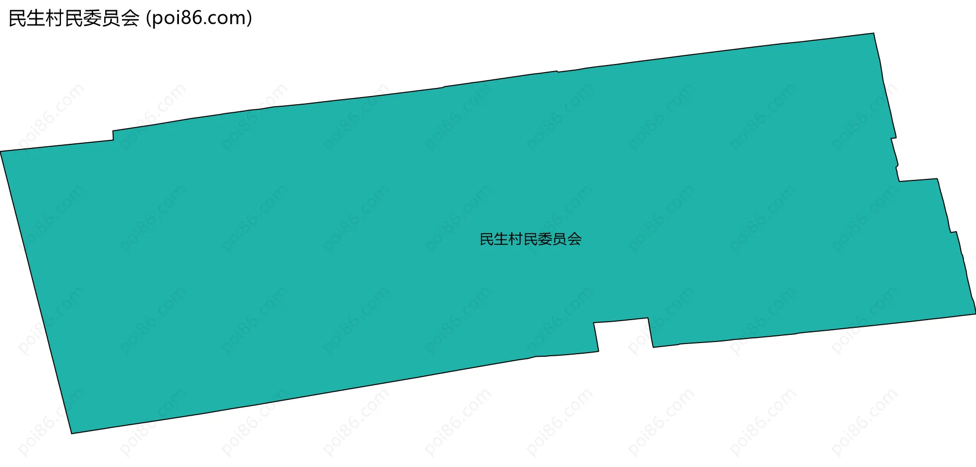 民生村民委员会边界地图