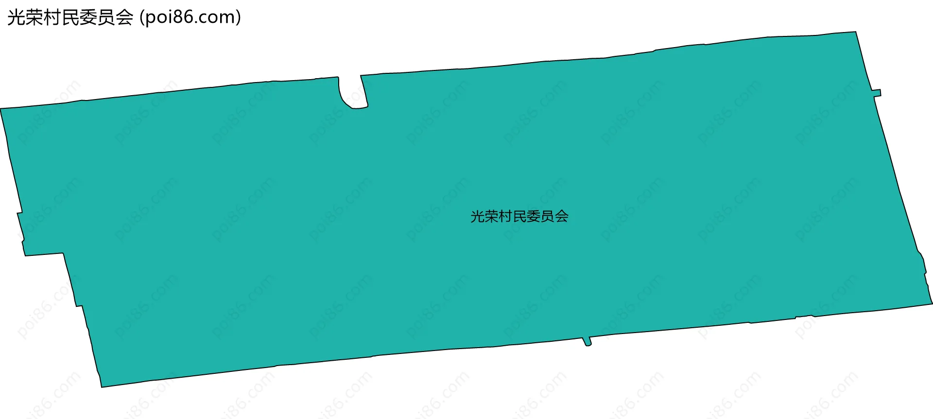 光荣村民委员会边界地图