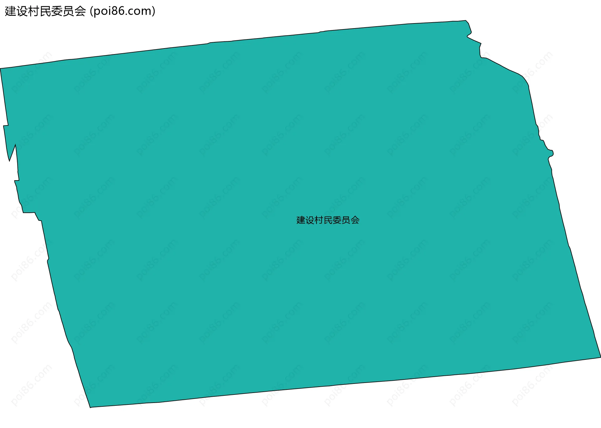 建设村民委员会边界地图