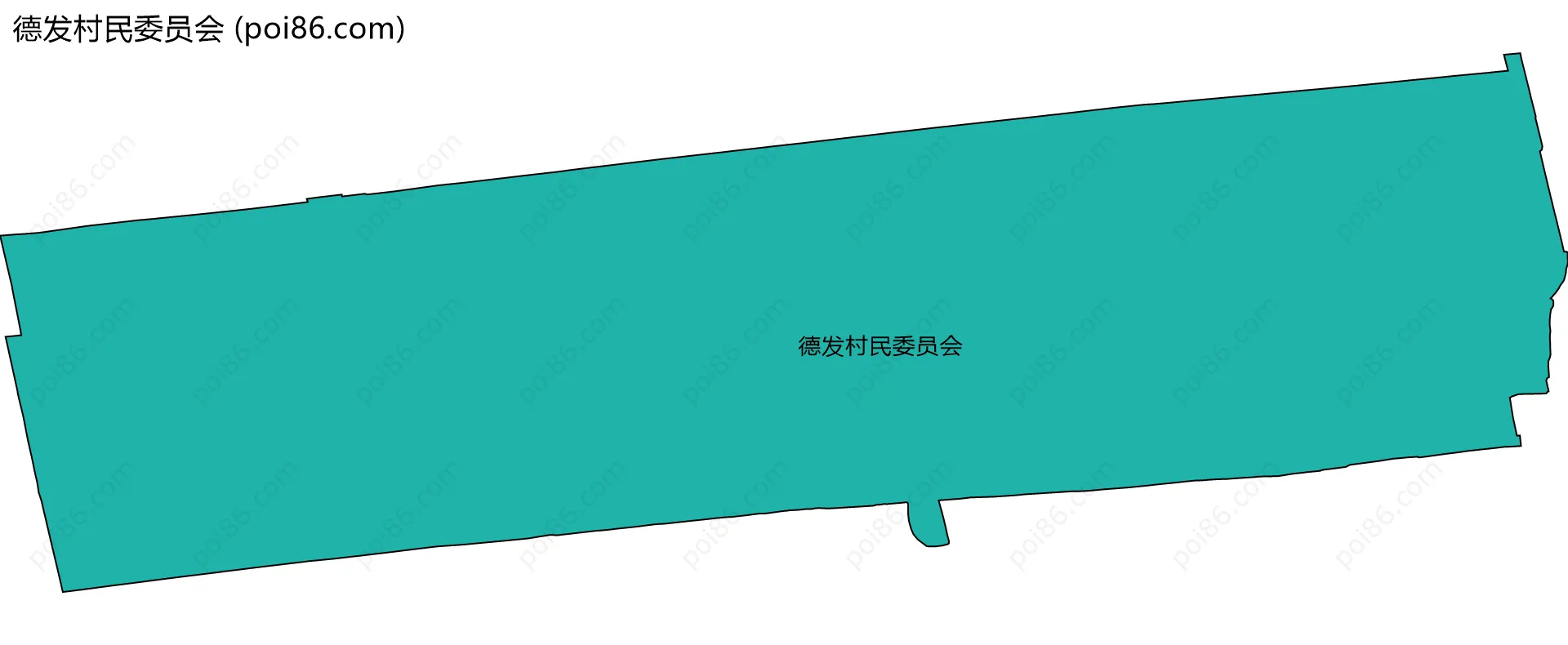 德发村民委员会边界地图