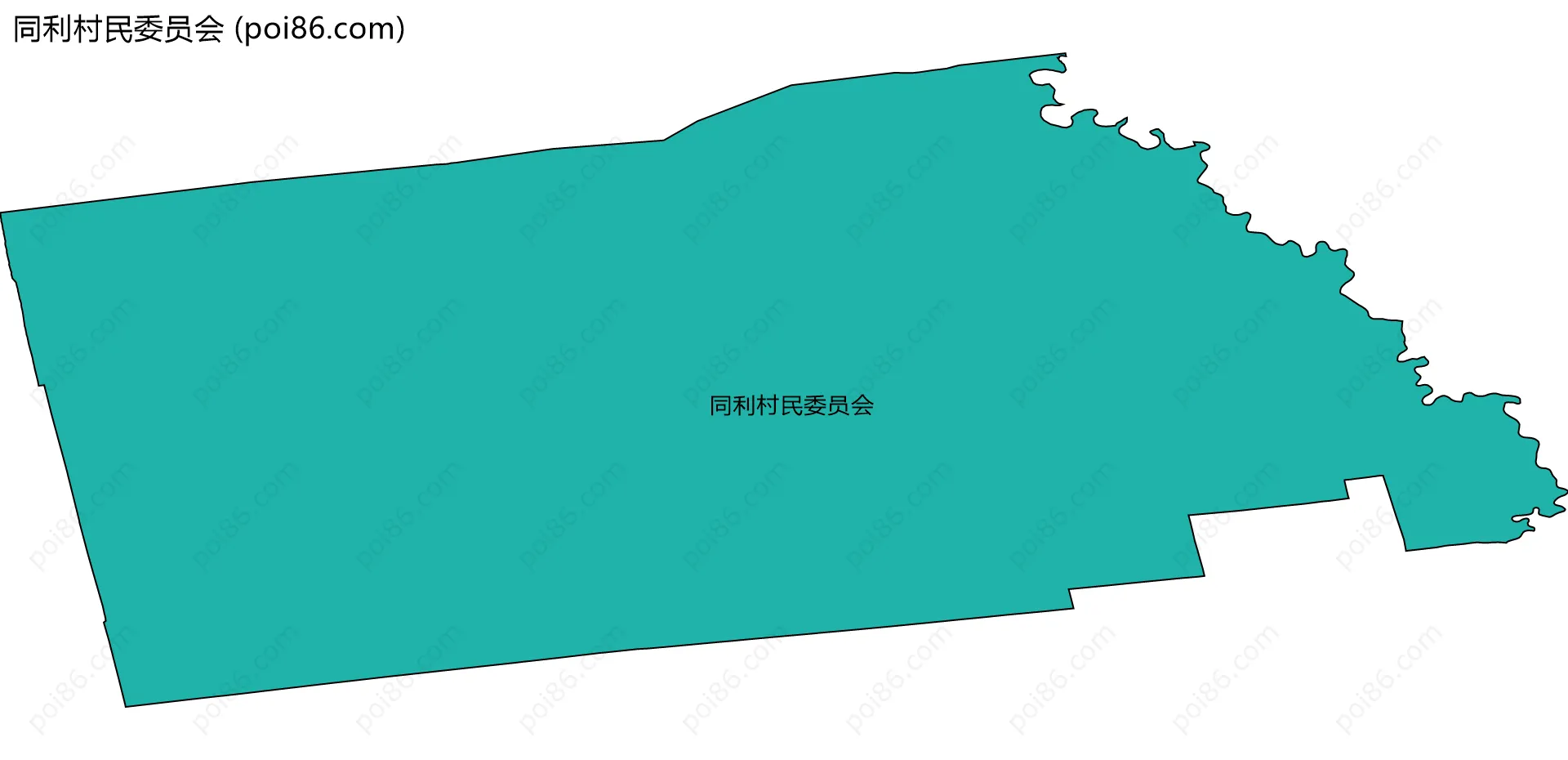 同利村民委员会边界地图