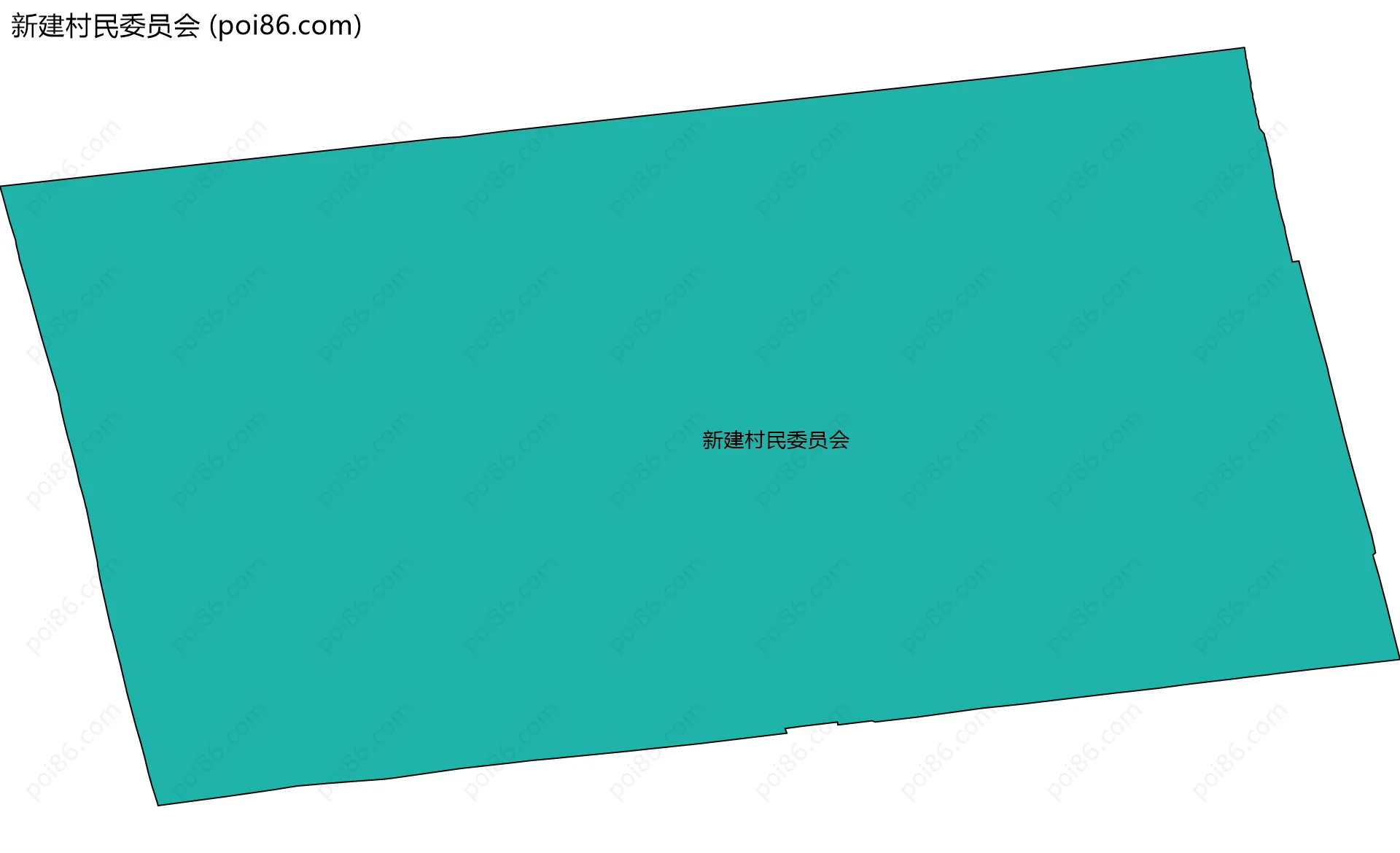 新建村民委员会边界地图