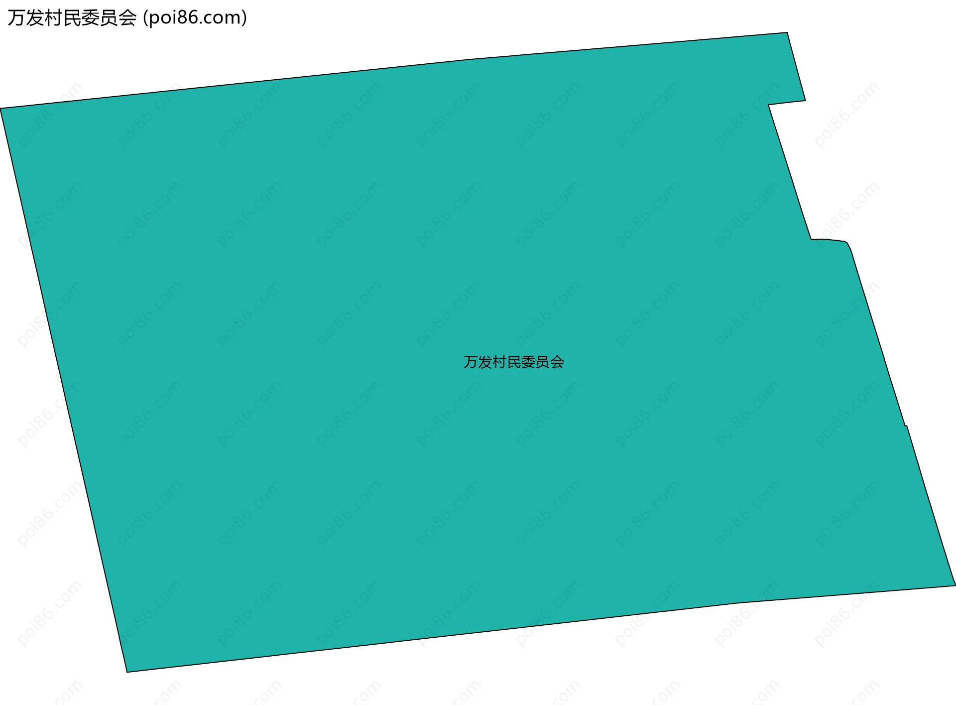 万发村民委员会边界地图
