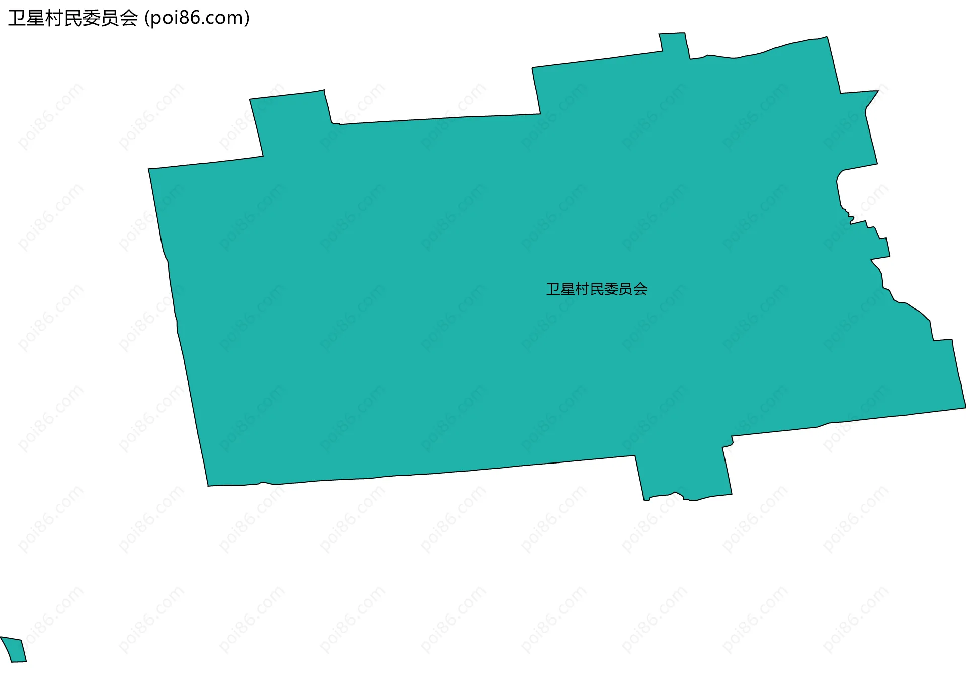 卫星村民委员会边界地图