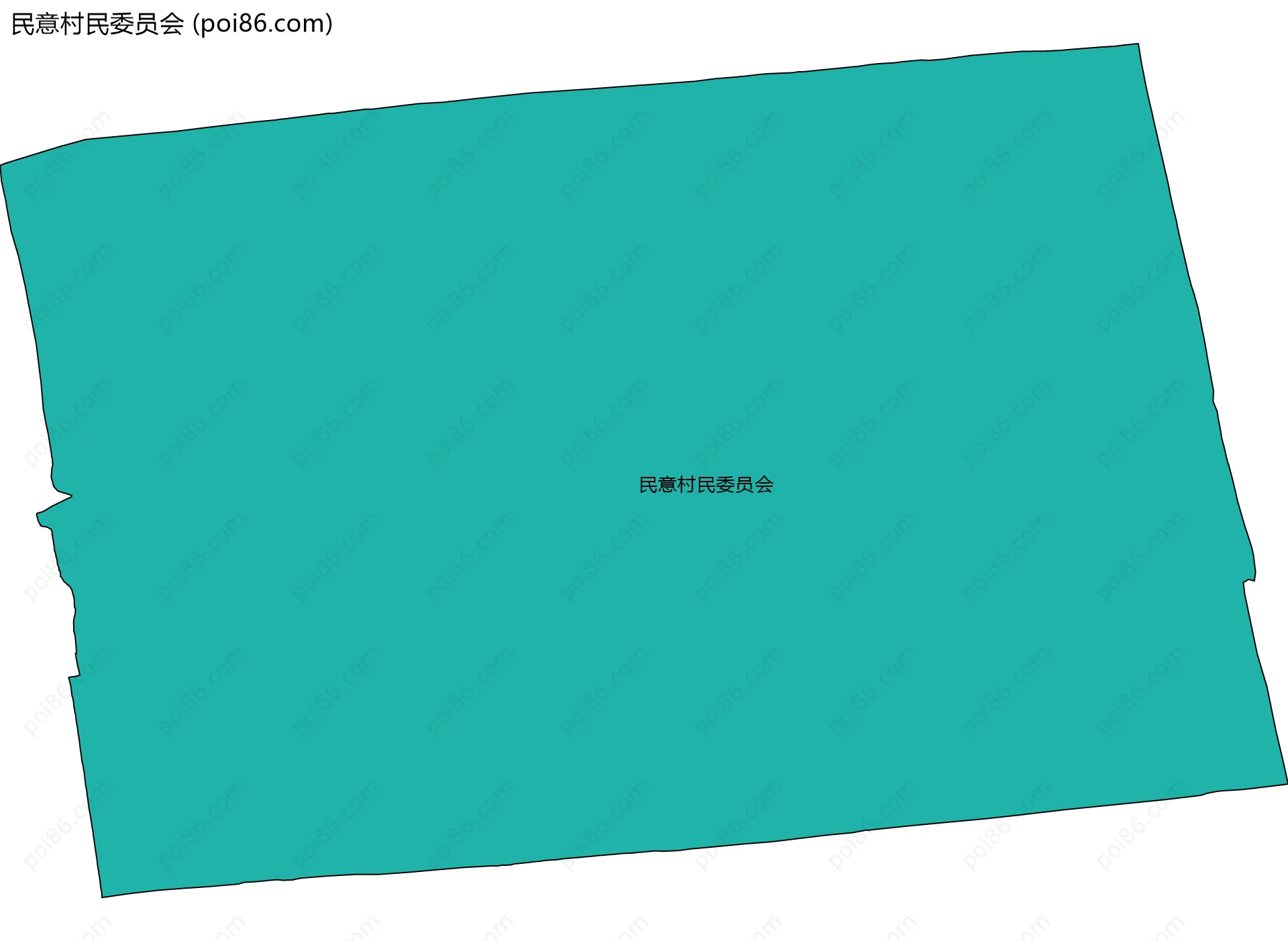 民意村民委员会边界地图