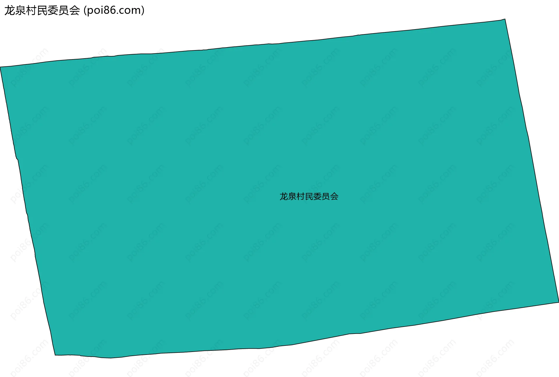龙泉村民委员会边界地图