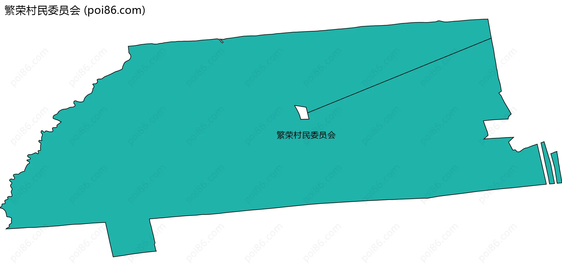 繁荣村民委员会边界地图