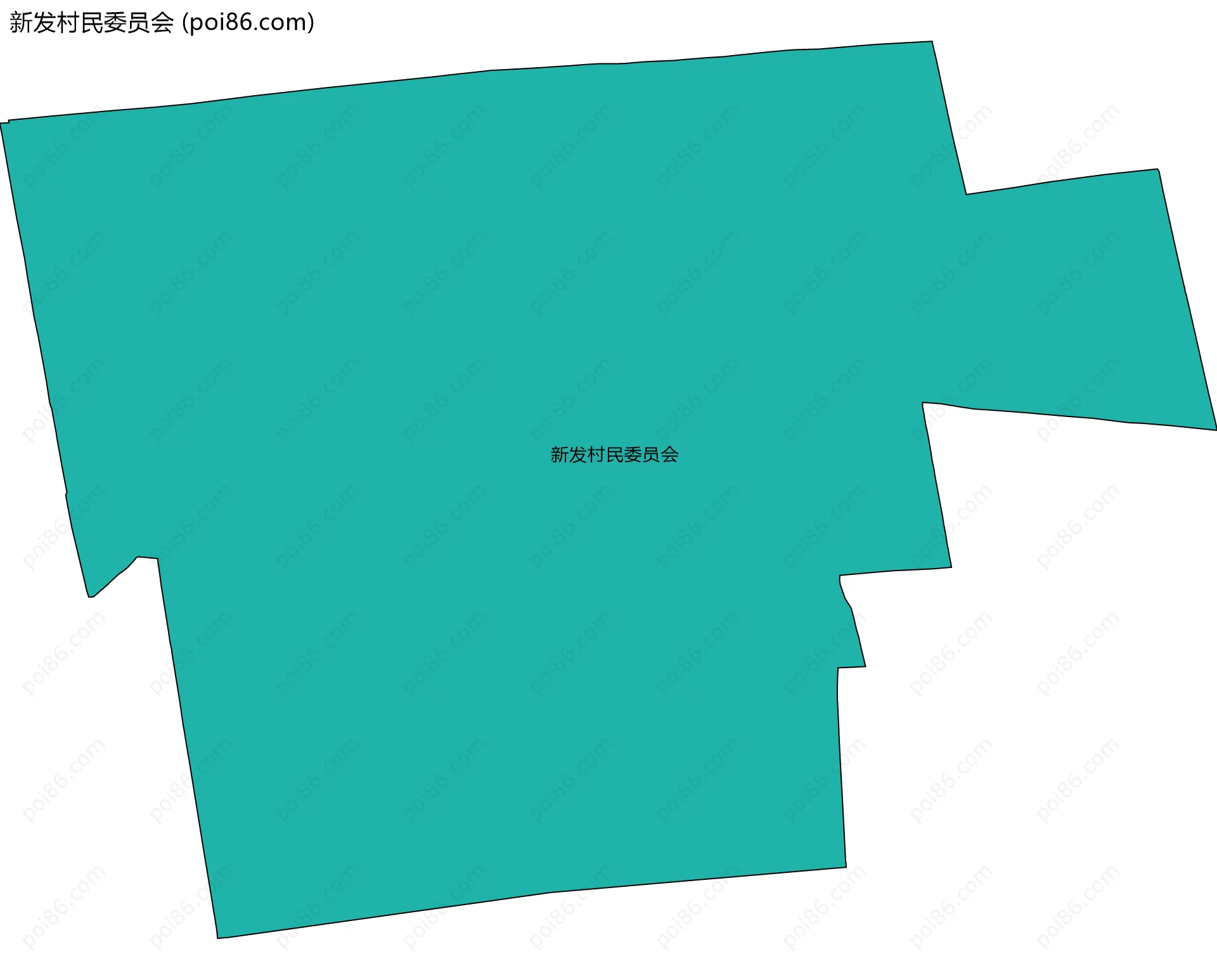 新发村民委员会边界地图