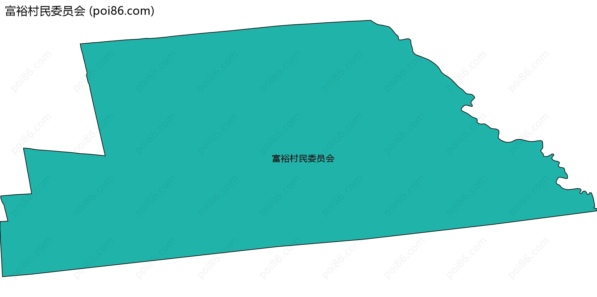 富裕村民委员会边界地图
