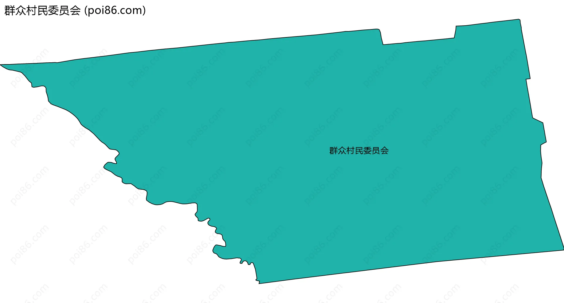 群众村民委员会边界地图