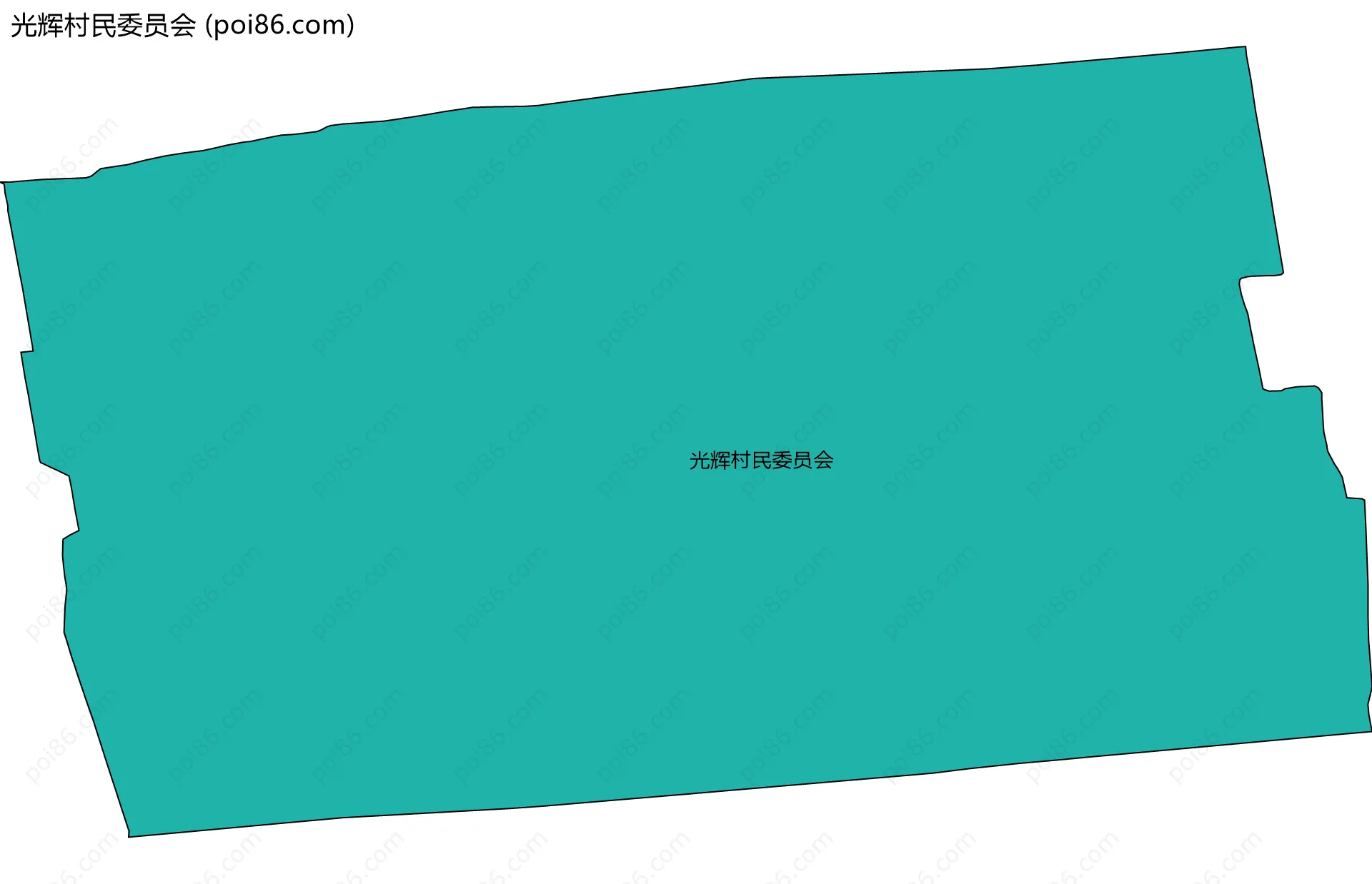 光辉村民委员会边界地图