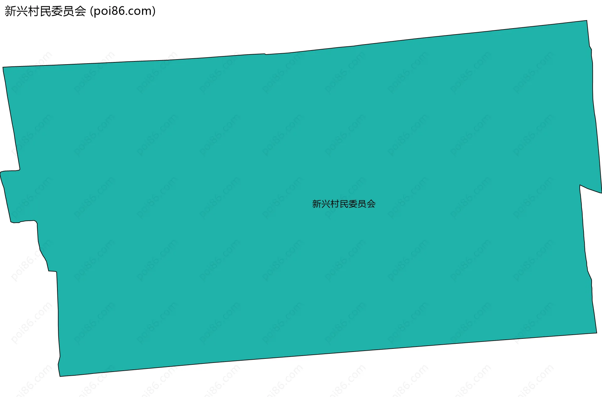 新兴村民委员会边界地图