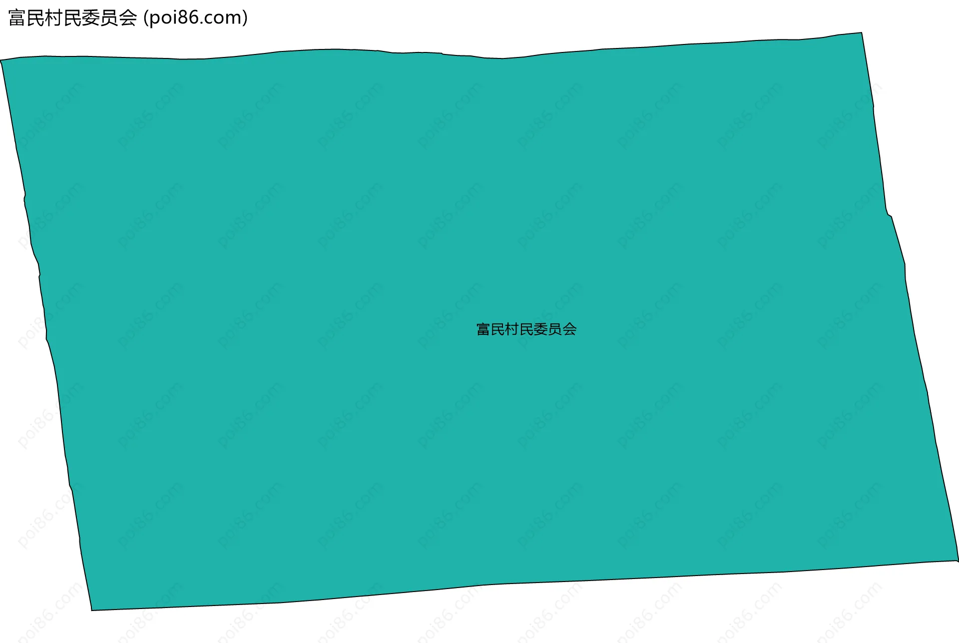 富民村民委员会边界地图