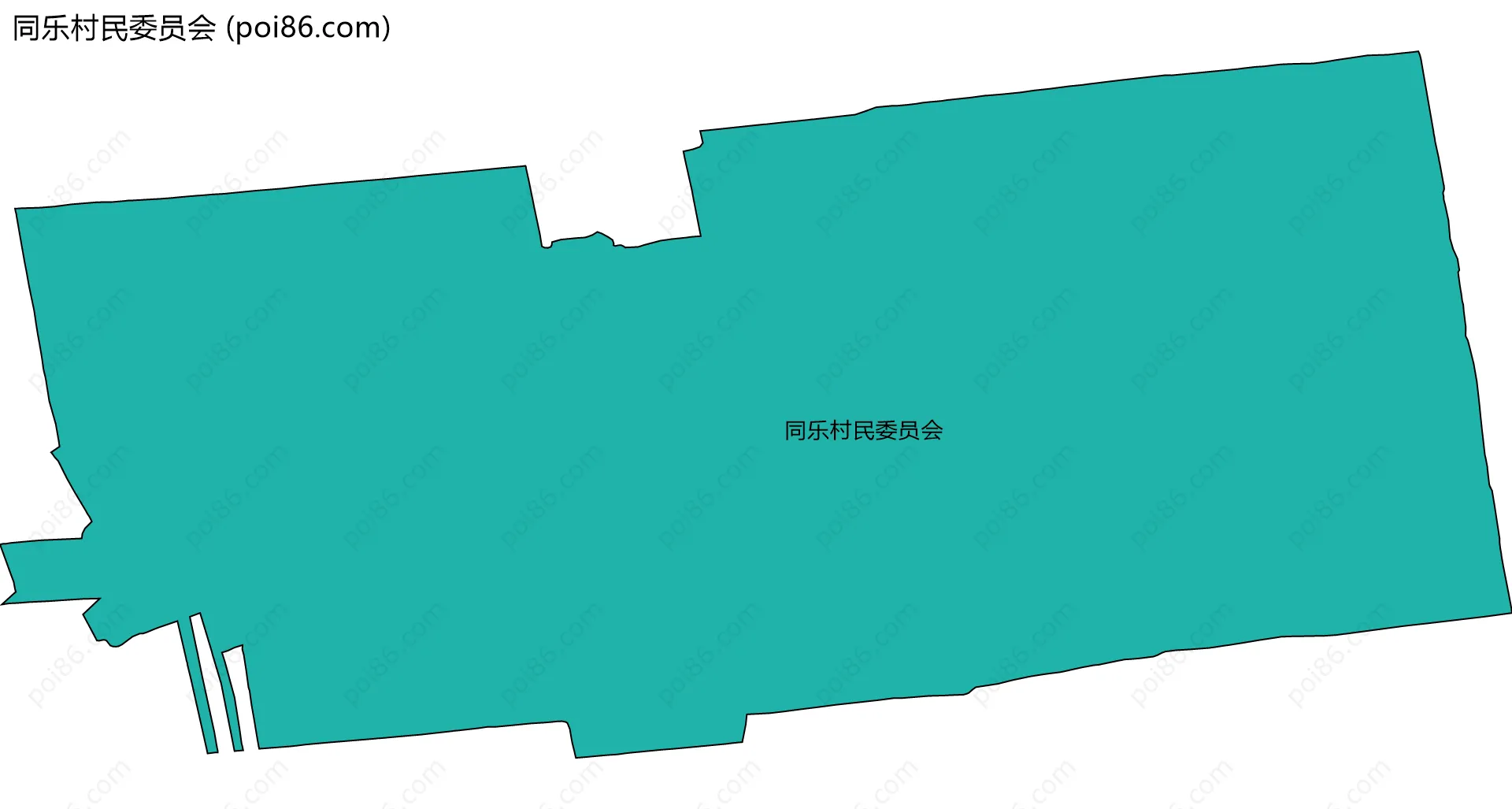 同乐村民委员会边界地图