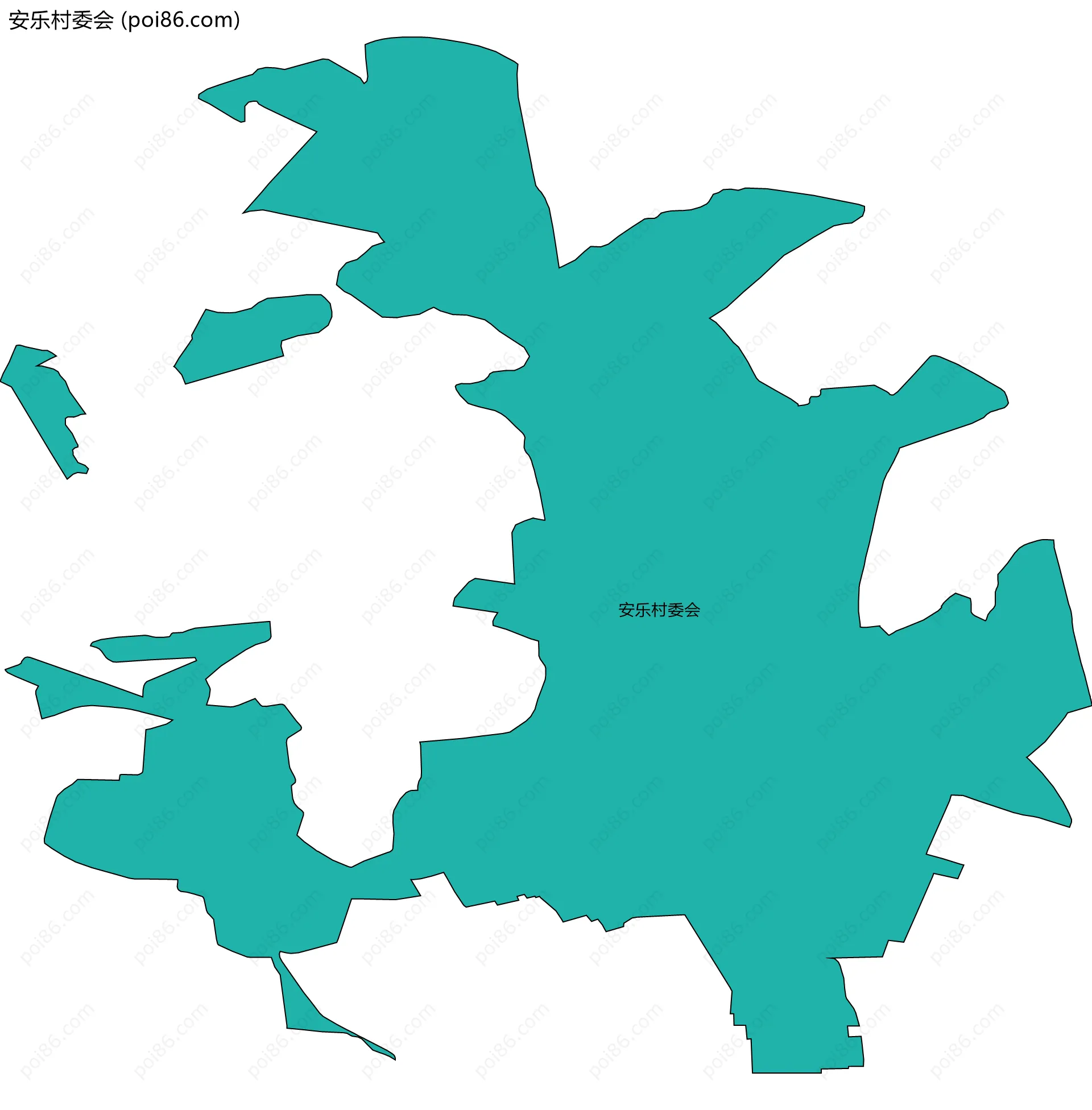 安乐村委会边界地图