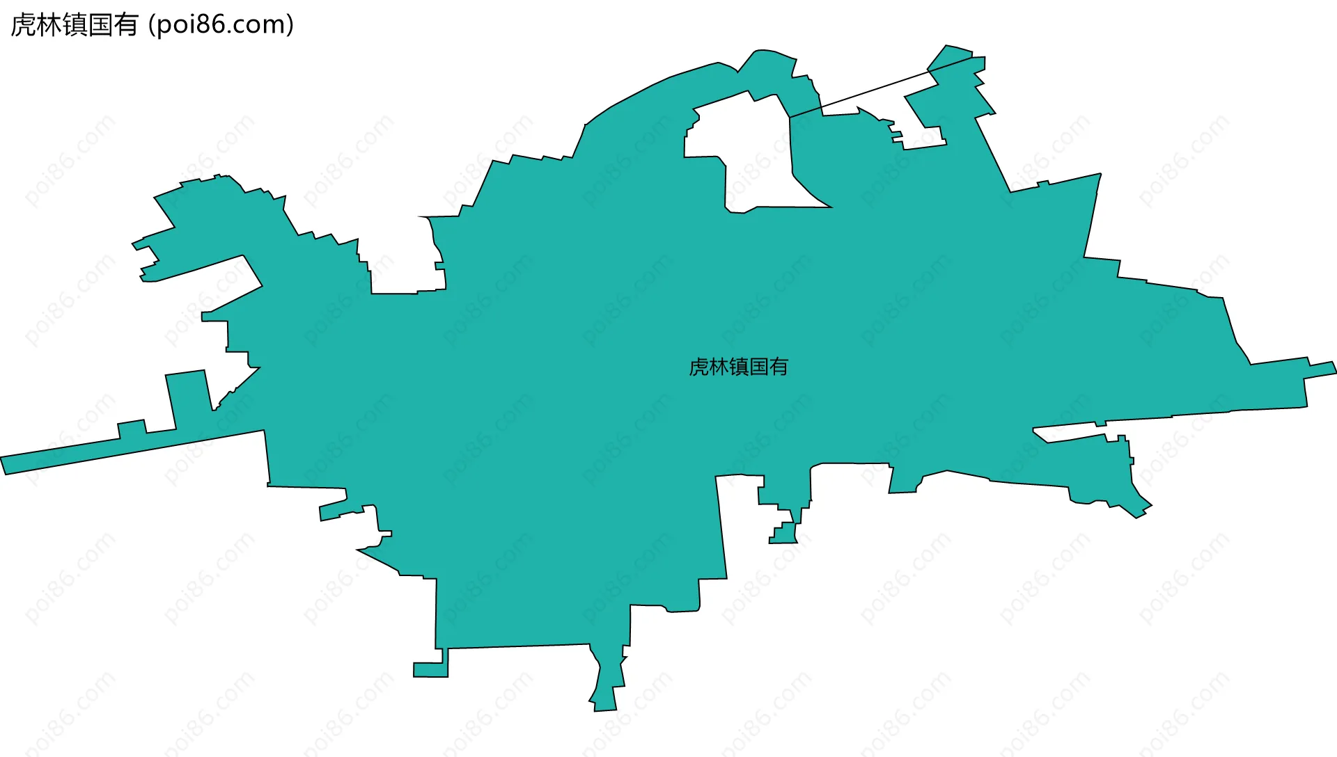虎林镇国有边界地图