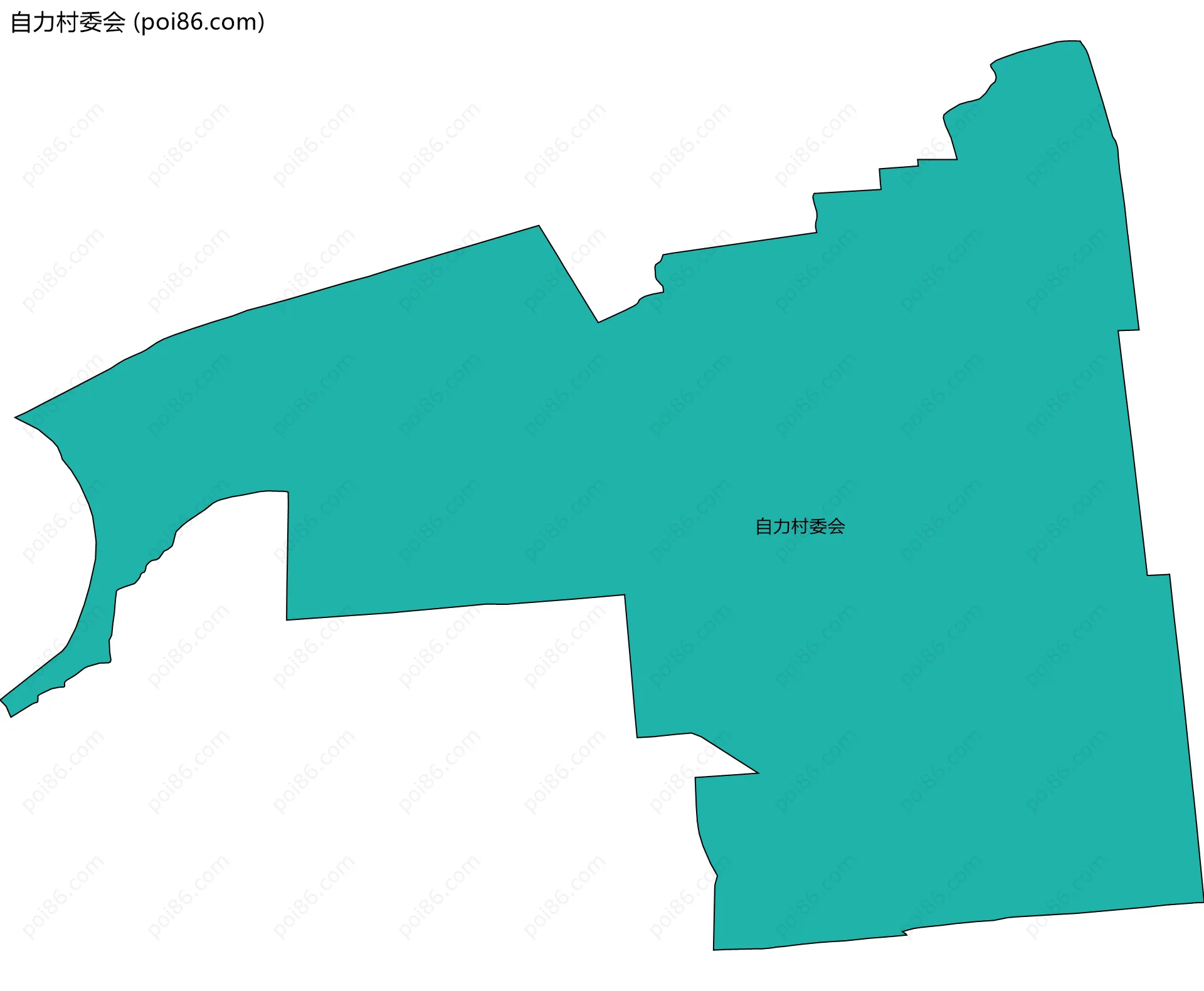 自力村委会边界地图