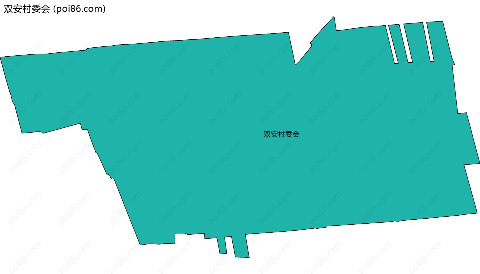 双安村委会边界地图