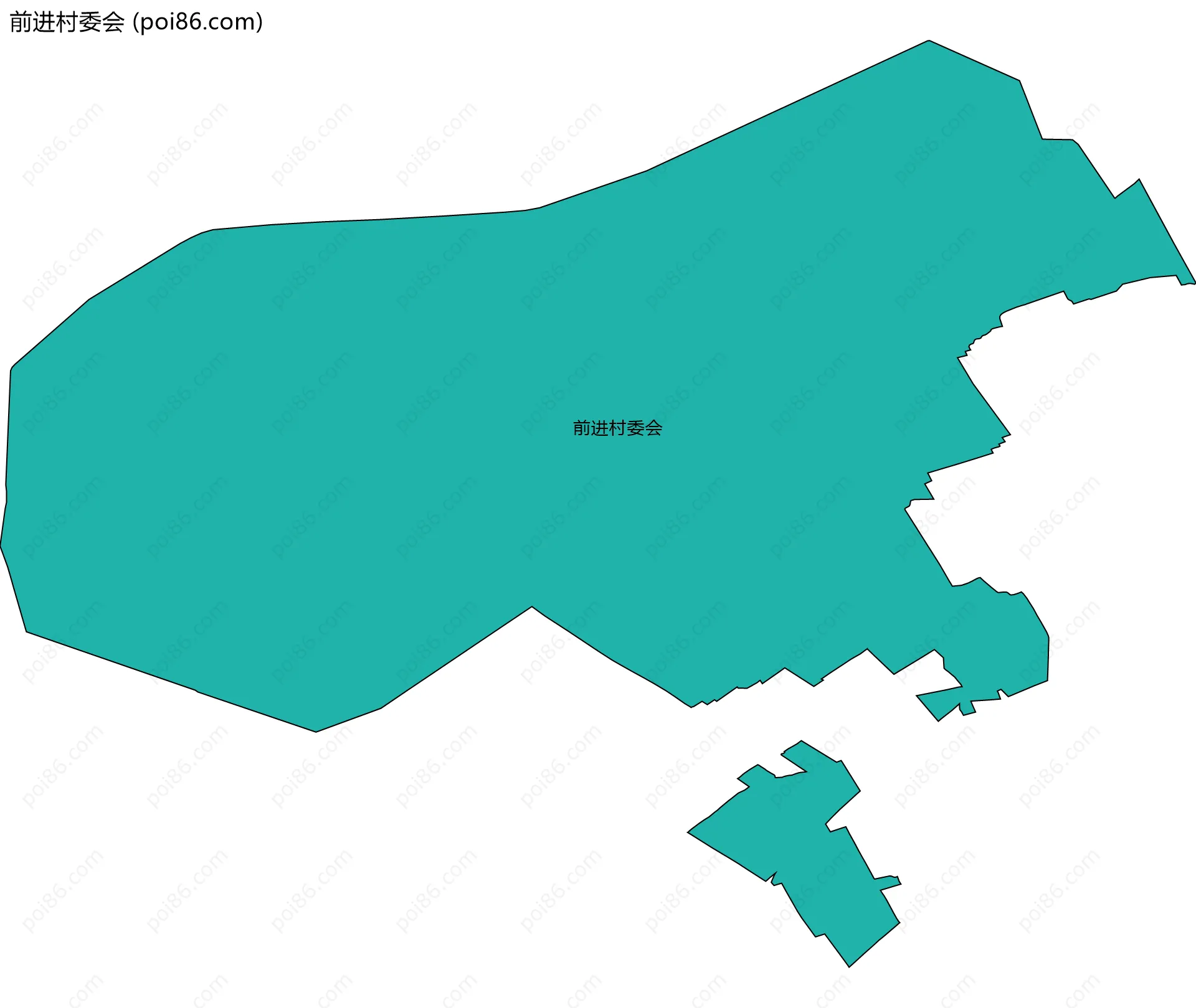 前进村委会边界地图