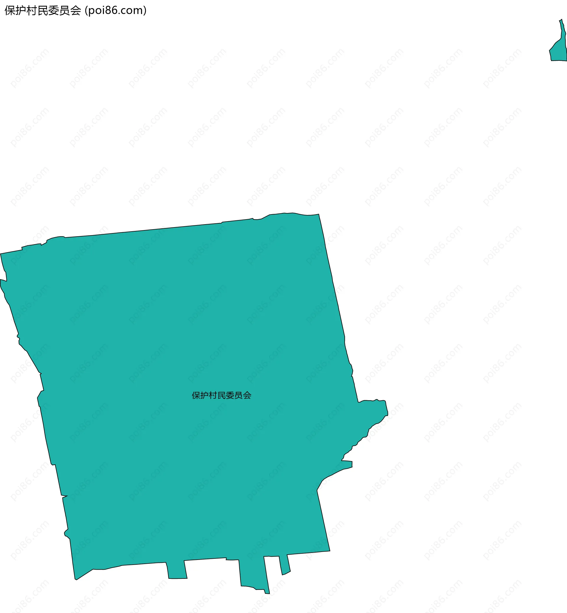 保护村民委员会边界地图