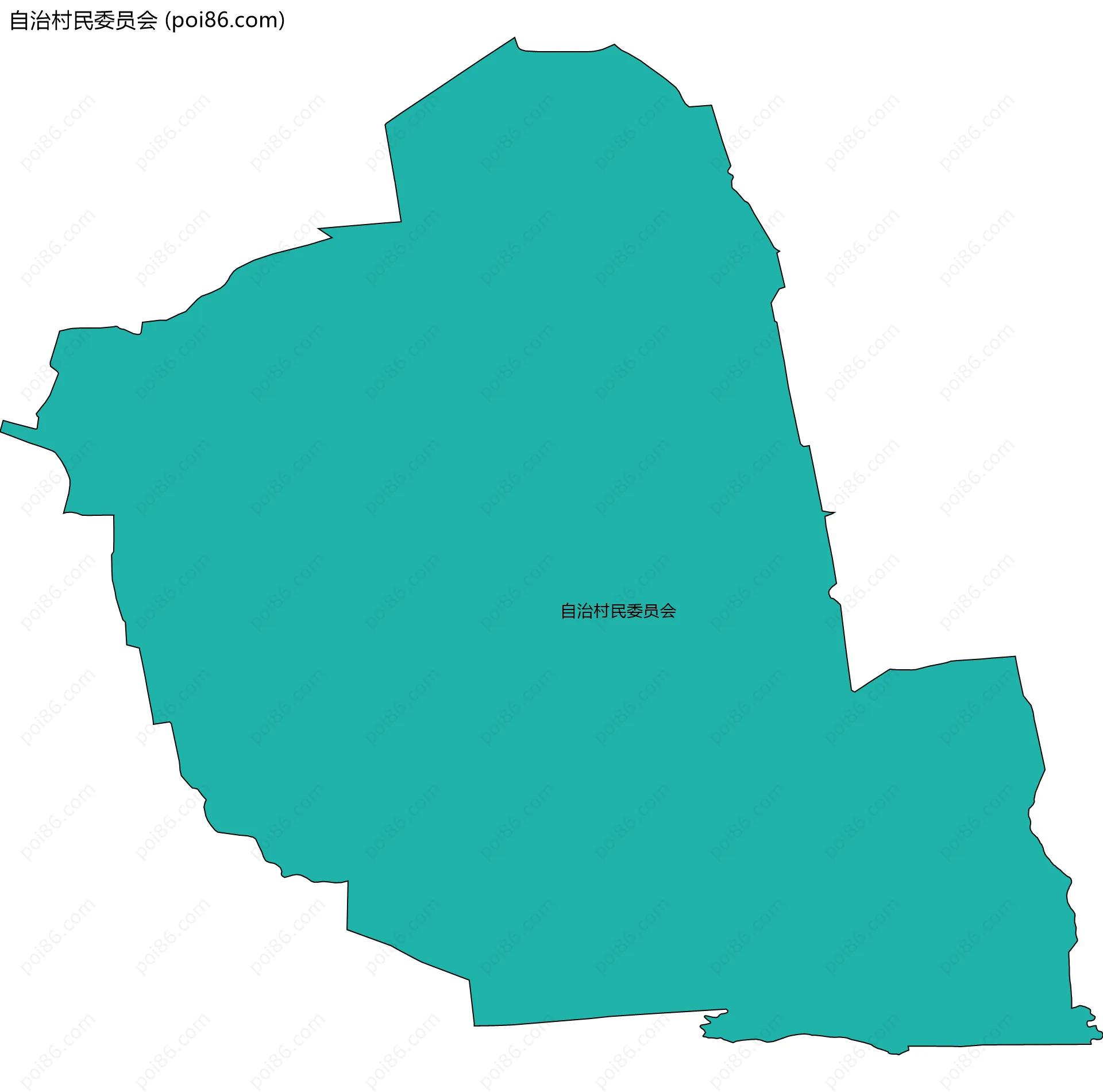 自治村民委员会边界地图