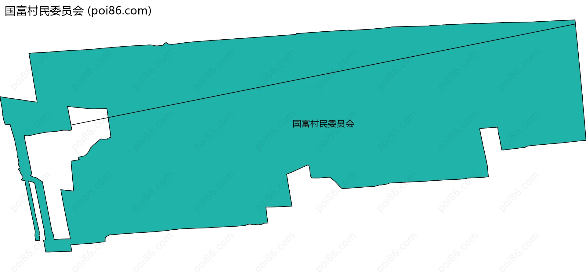 国富村民委员会边界地图
