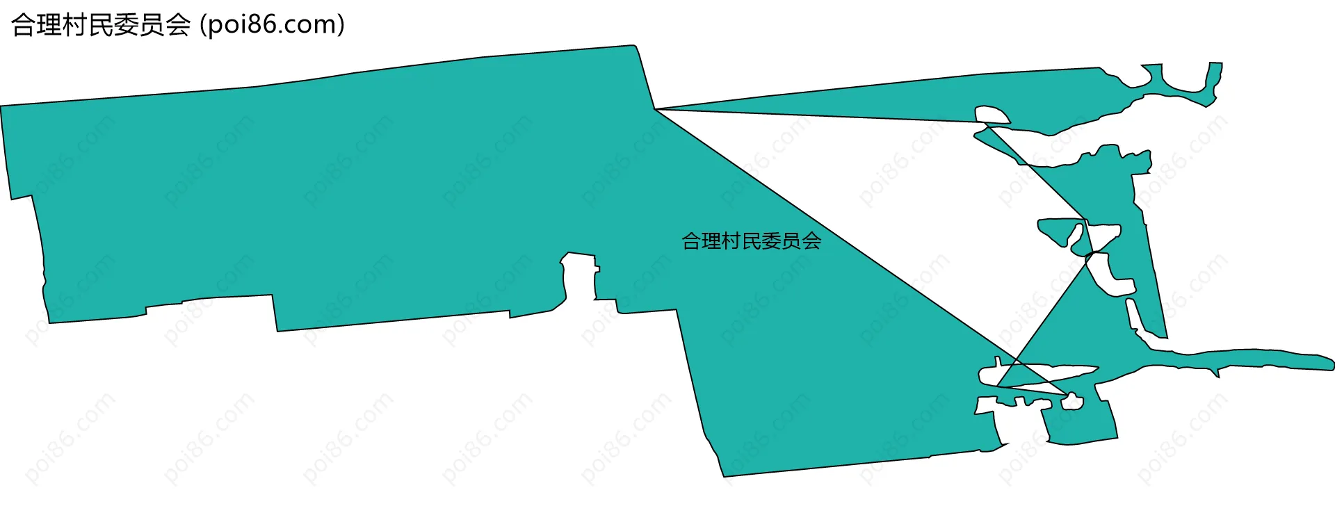 合理村民委员会边界地图