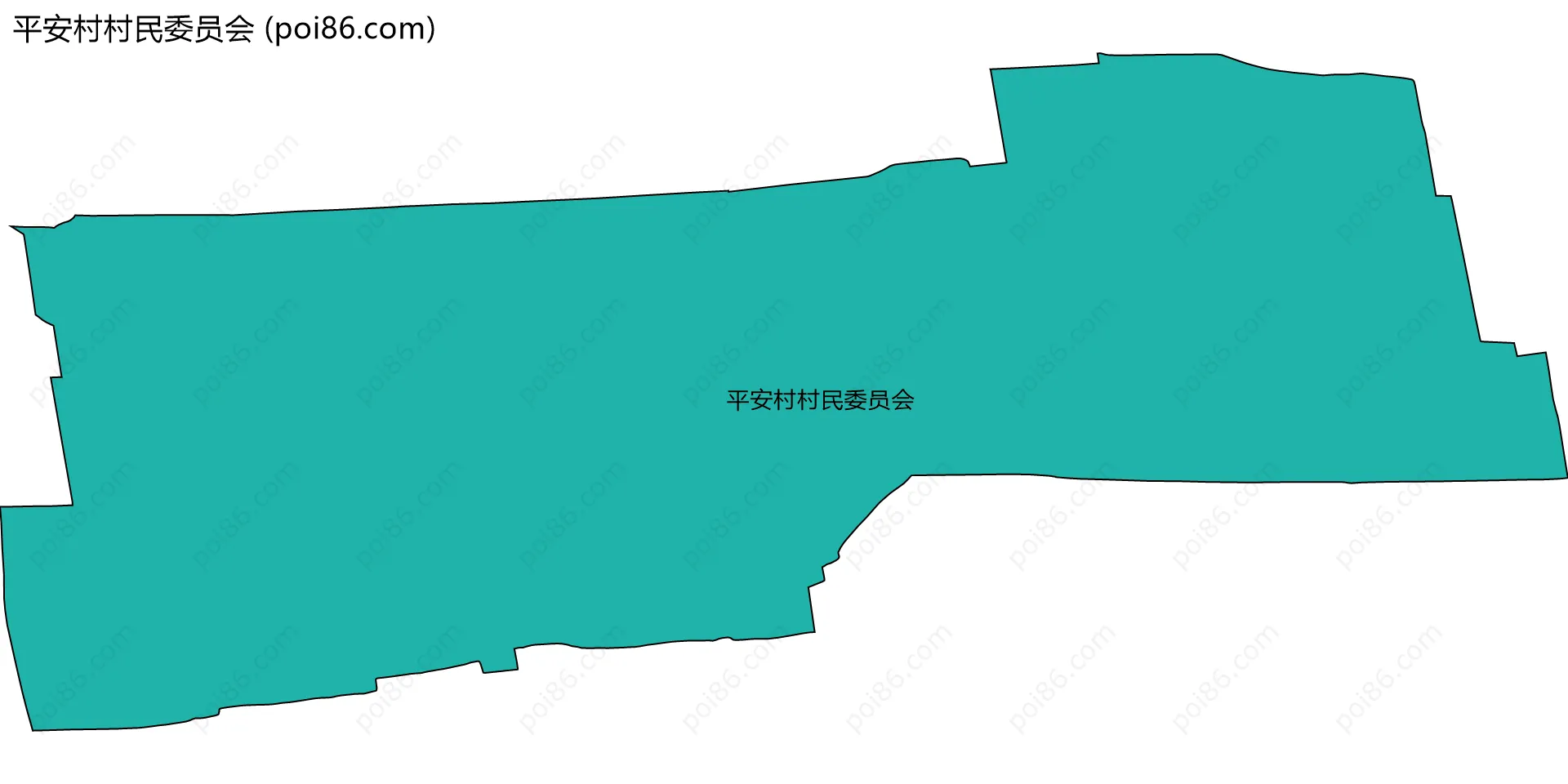 平安村村民委员会边界地图