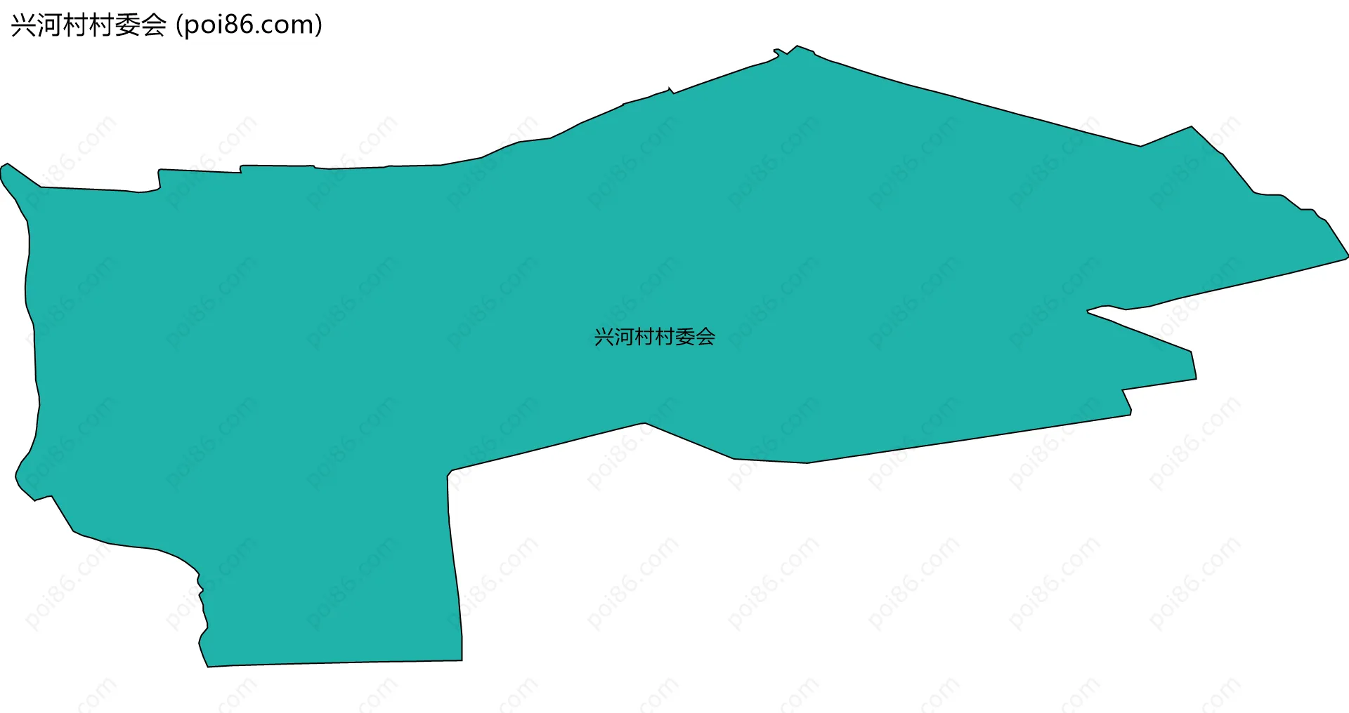 兴河村村委会边界地图