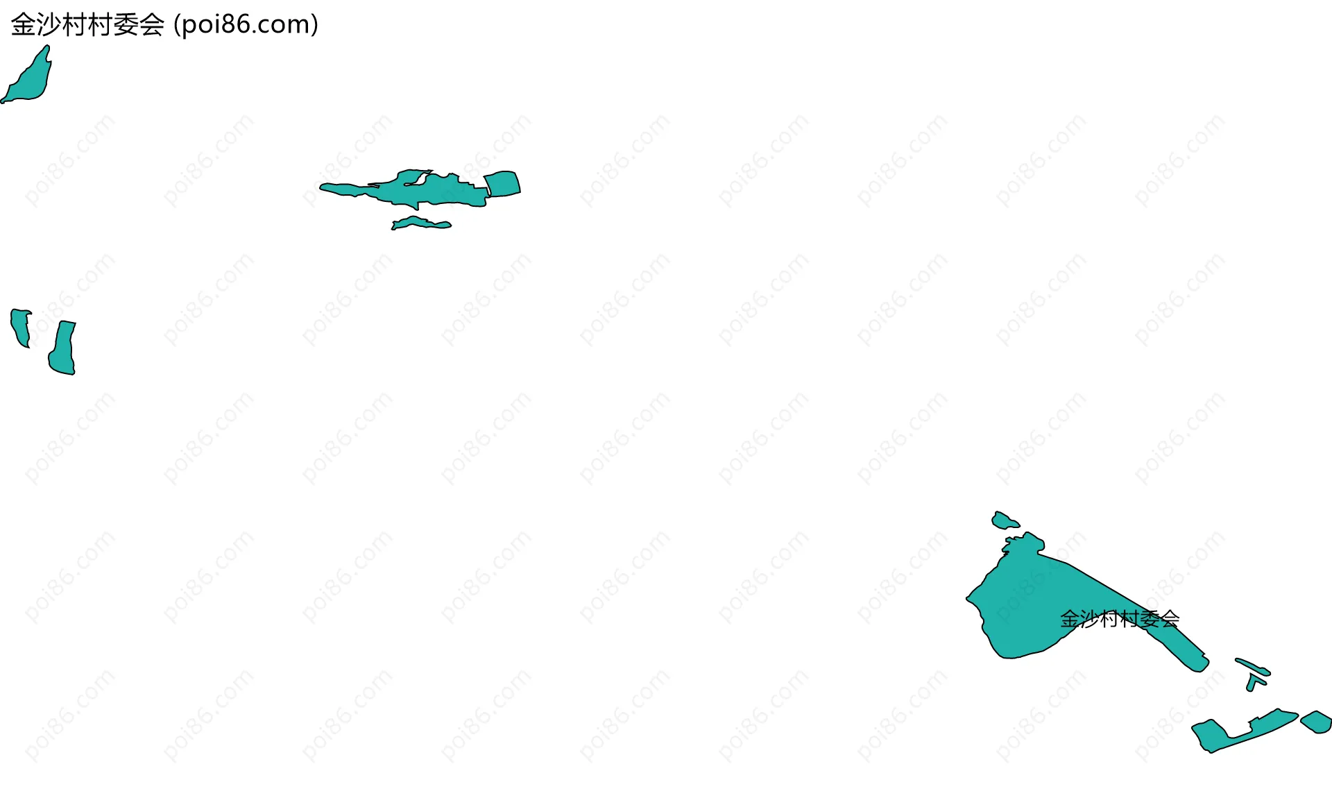 金沙村村委会边界地图