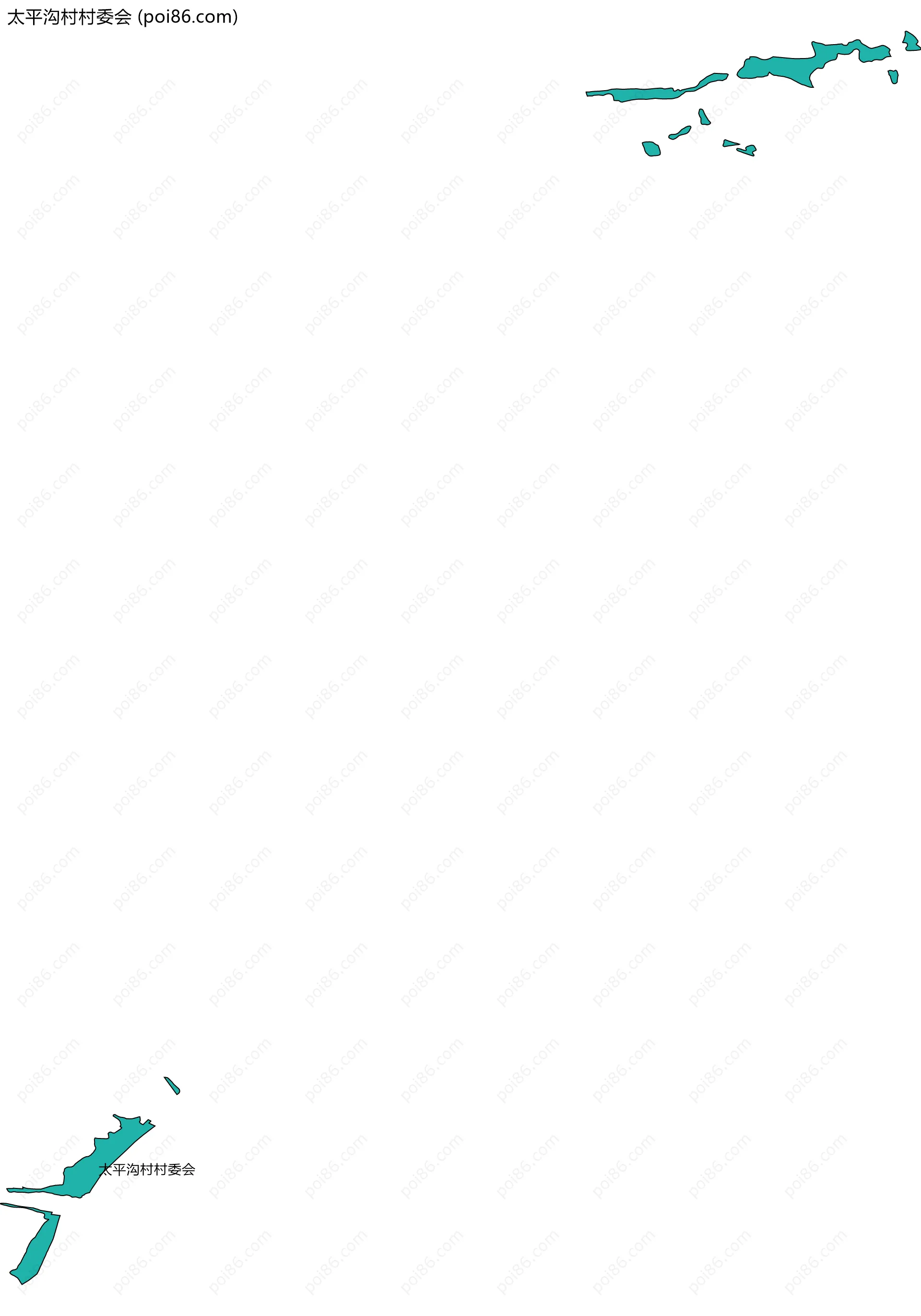 太平沟村村委会边界地图