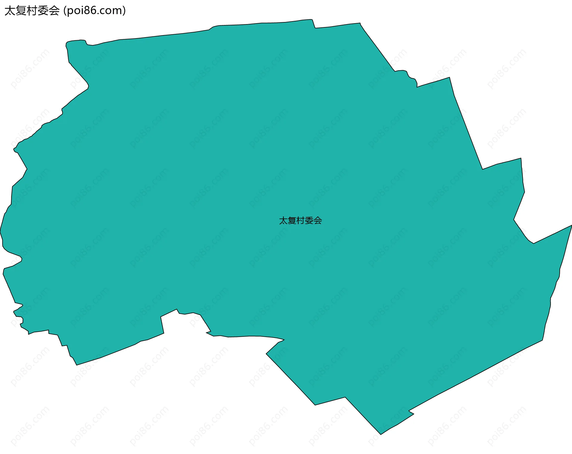 太复村委会边界地图