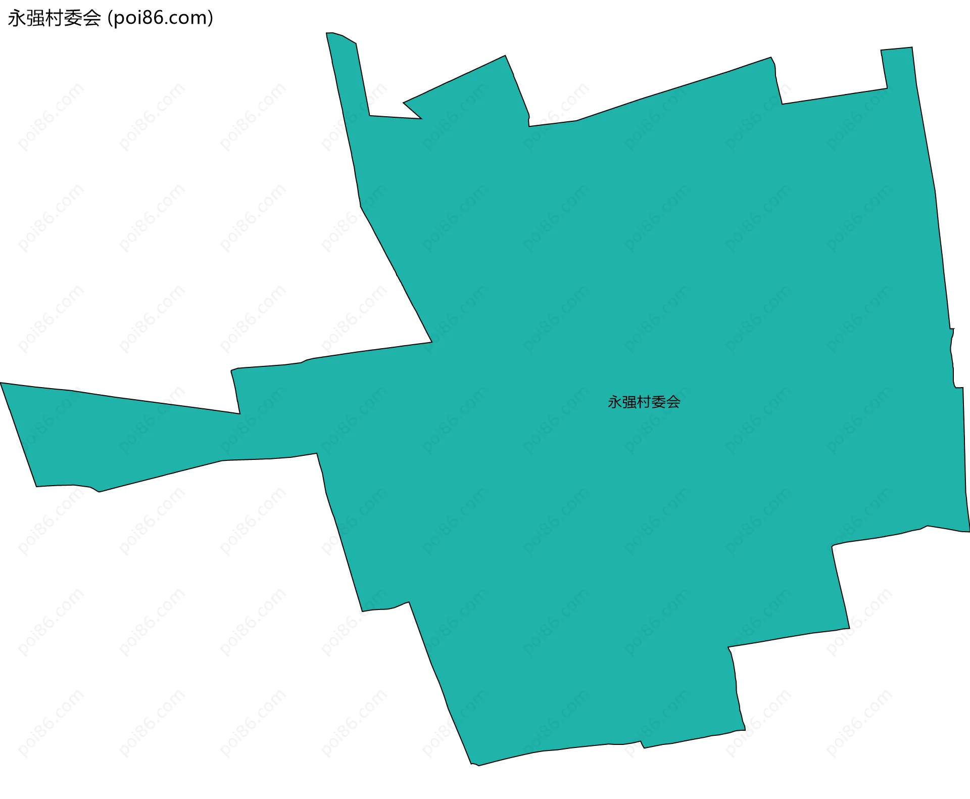 永强村委会边界地图