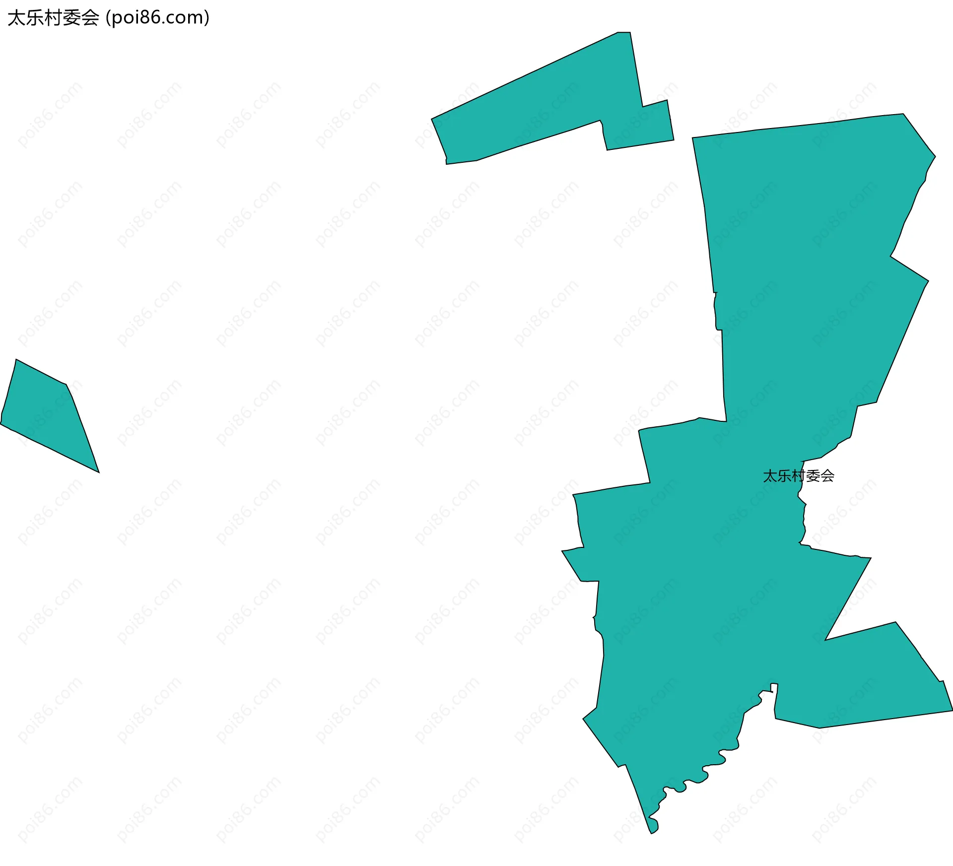 太乐村委会边界地图